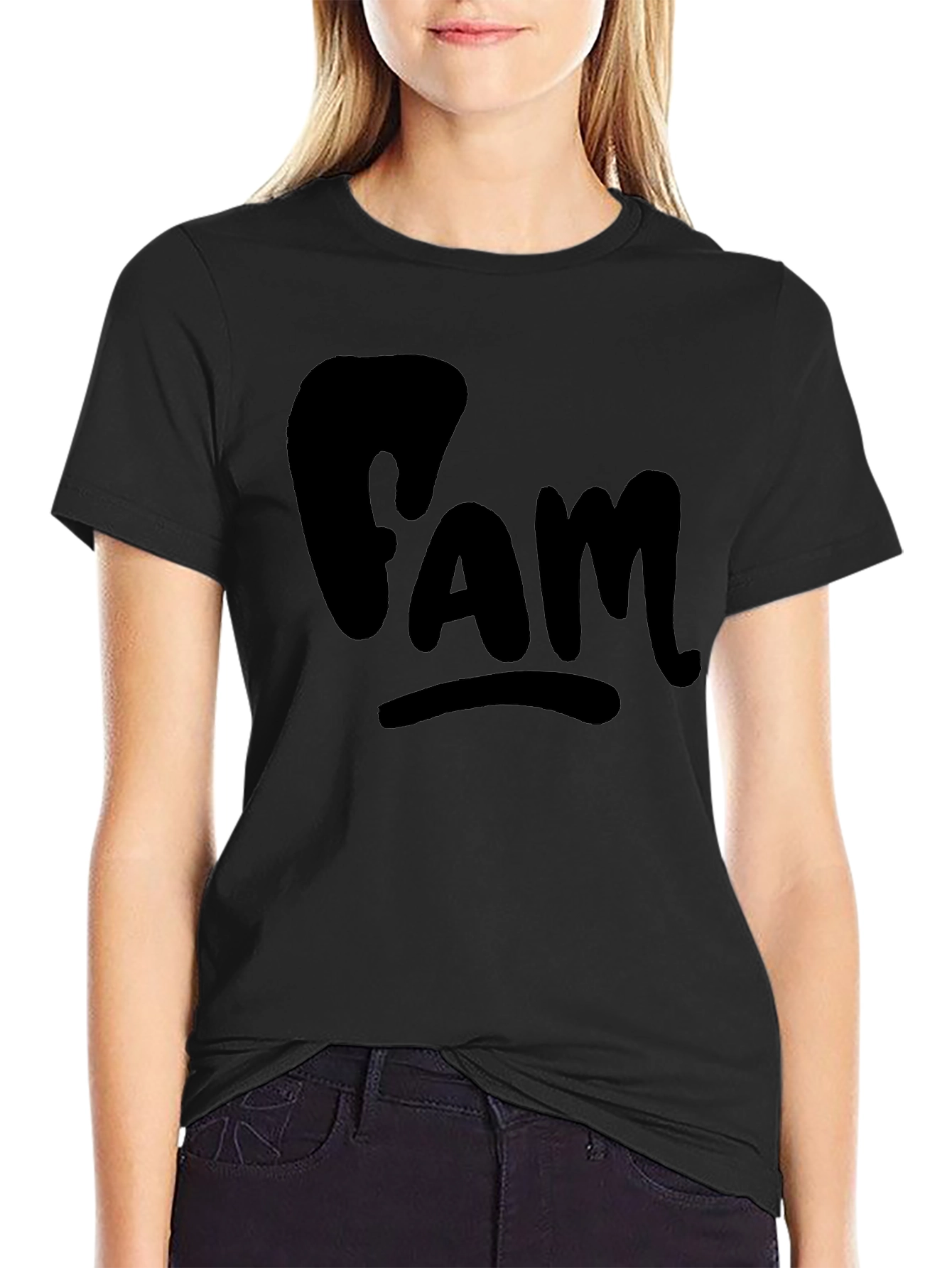 FAM Black T-Shirt - Casual Comfort
