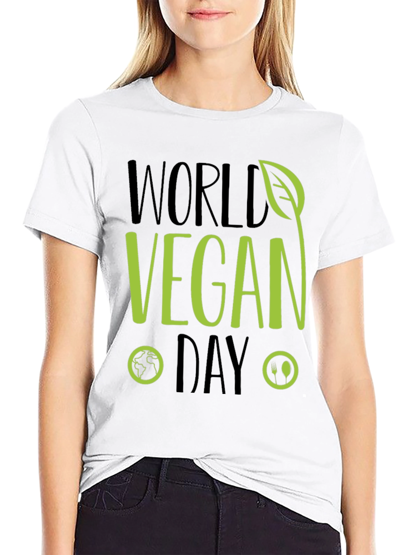 World Vegan Day T-Shirt - Green Design