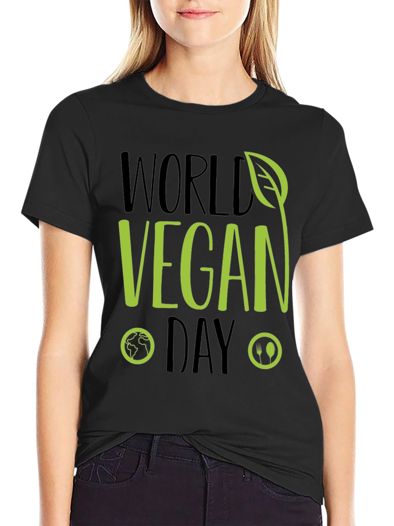 World Vegan Day T-Shirt - Green Design