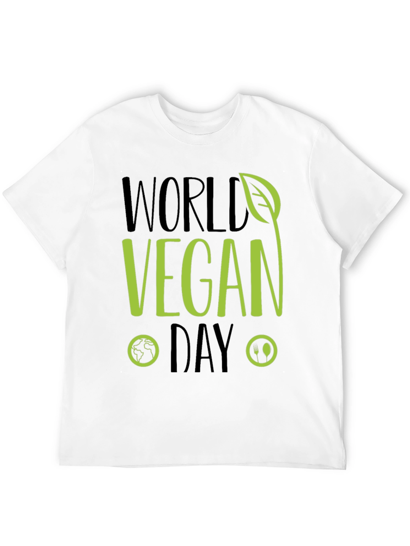 World Vegan Day T-Shirt - Green Design