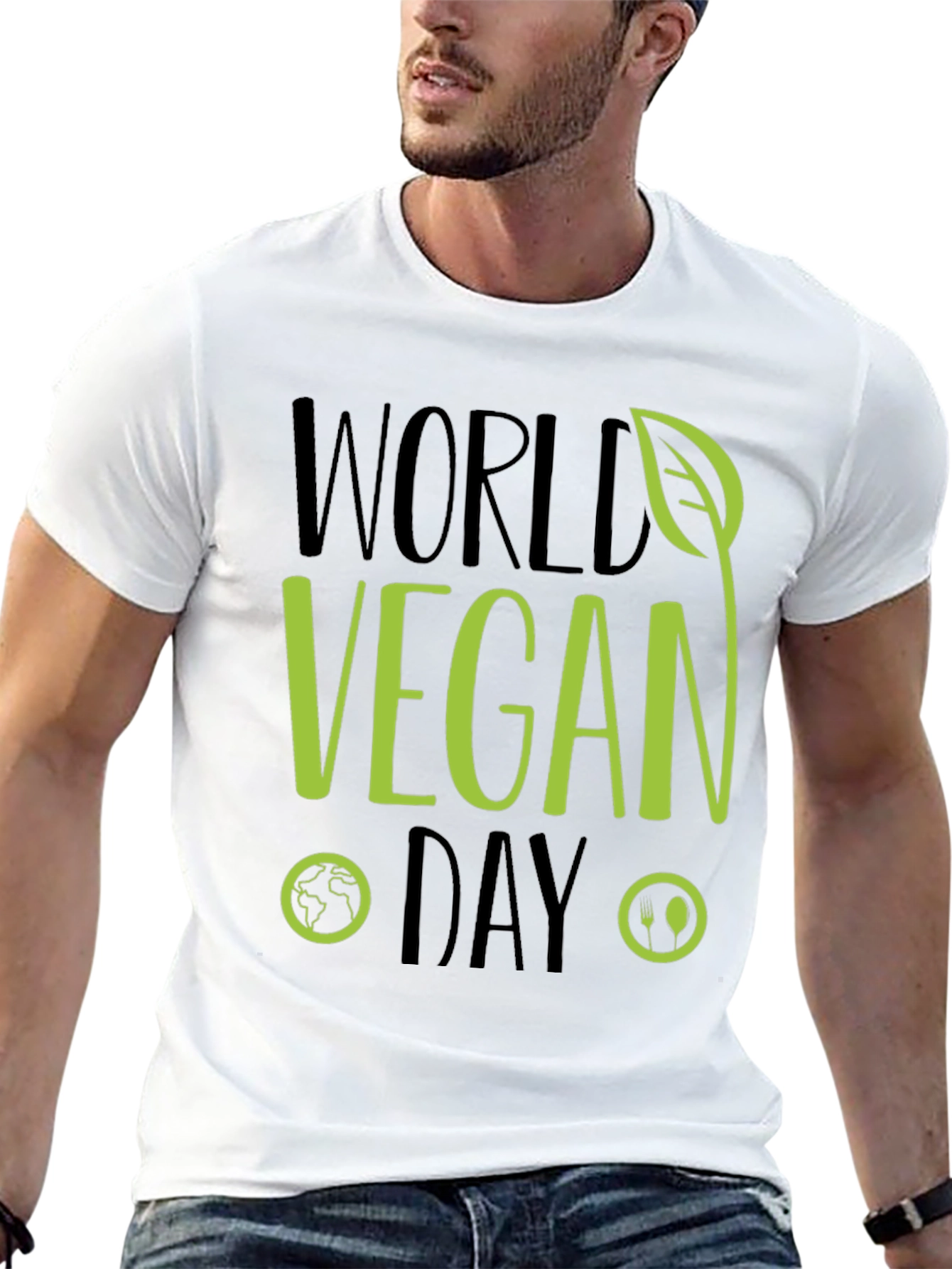 World Vegan Day T-Shirt - Green Design