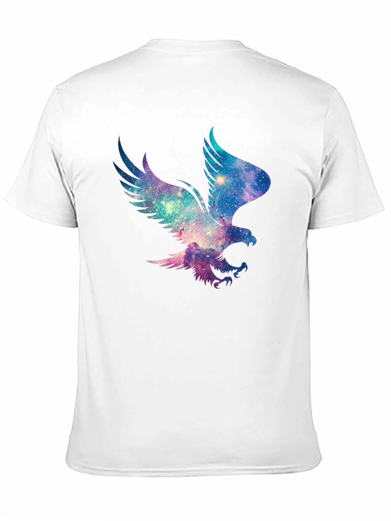 Galaxy Eagle Graphic Black T-Shirt