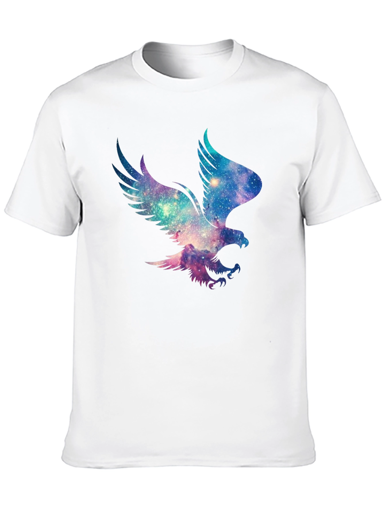 Galaxy Eagle Graphic Black T-Shirt