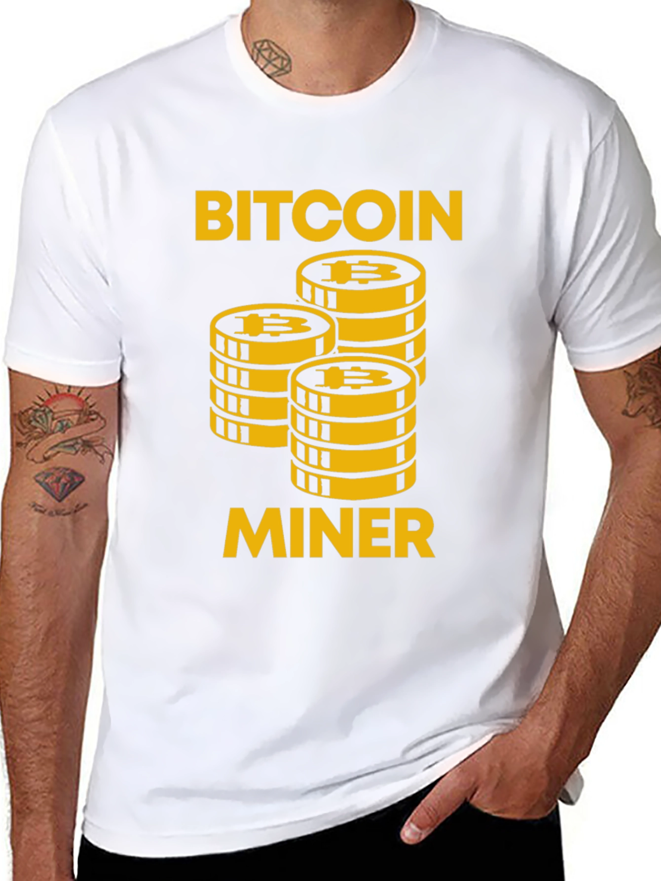 Bitcoin Miner Graphic Tee - Crypto Enthusiast Apparel