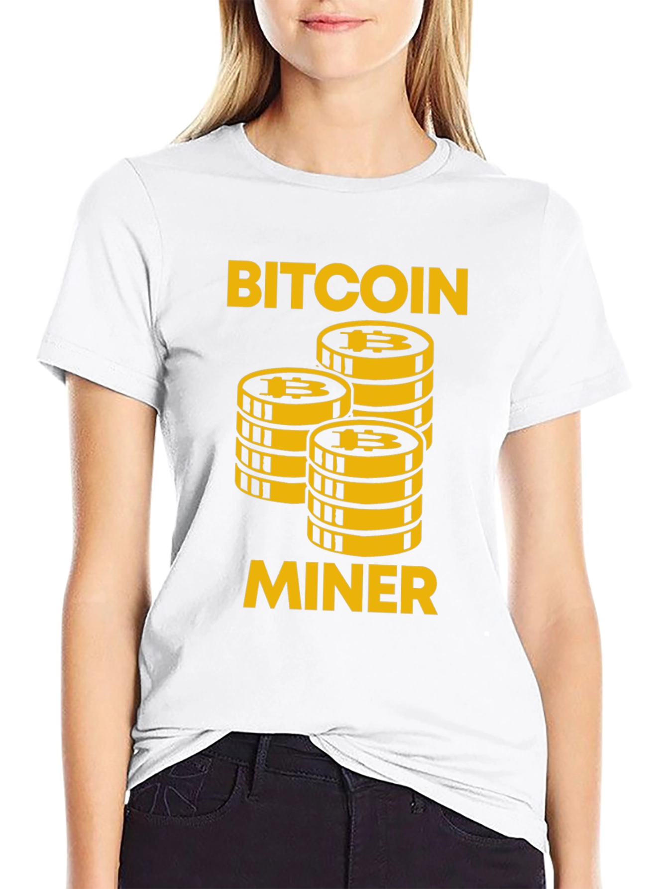 Bitcoin Miner Graphic Tee - Crypto Enthusiast Apparel