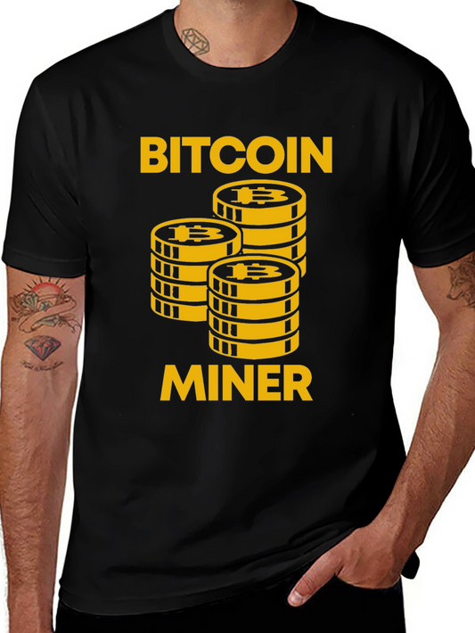 Bitcoin Miner Graphic Tee - Crypto Enthusiast Apparel