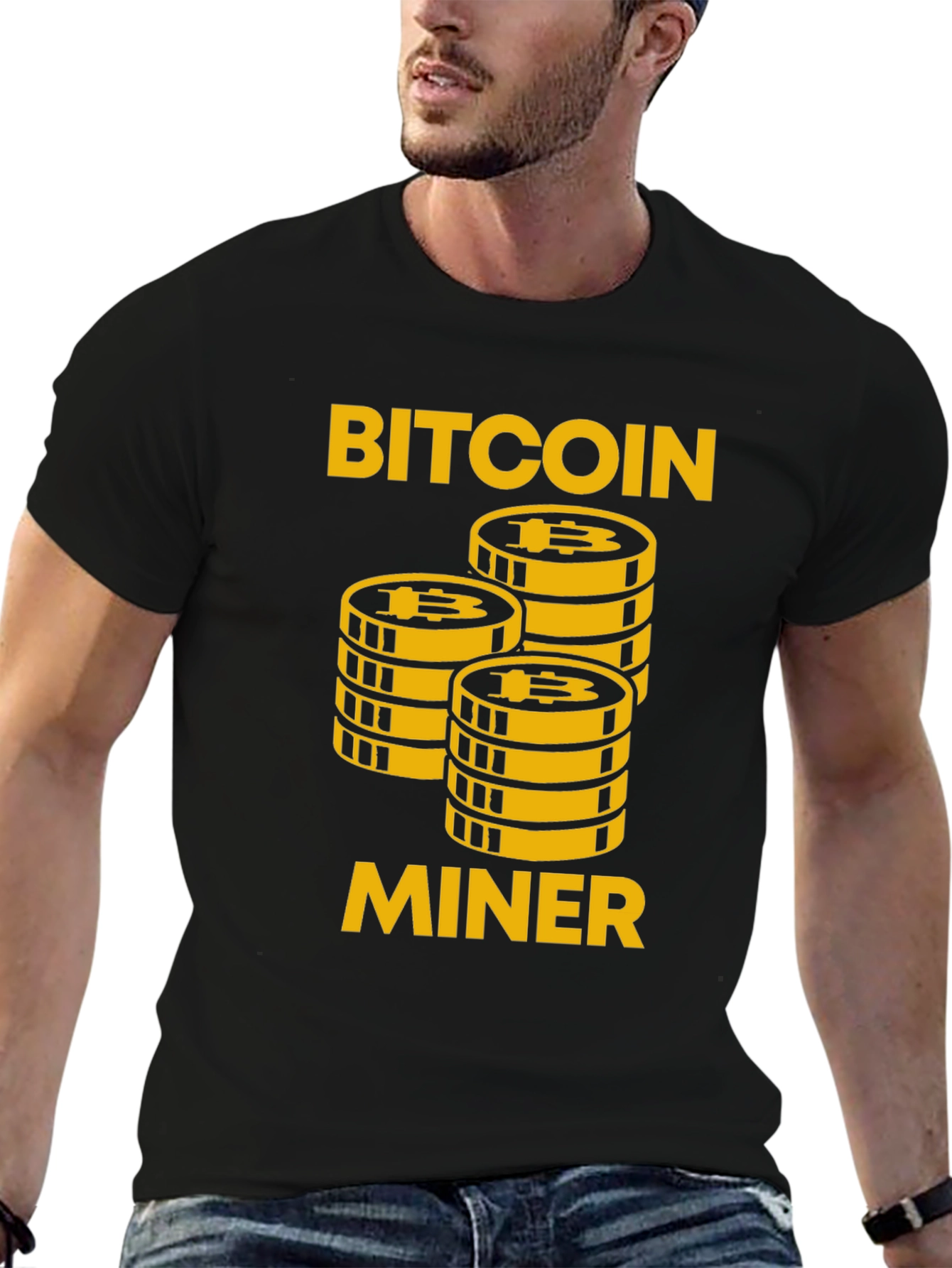 Bitcoin Miner Graphic Tee - Crypto Enthusiast Apparel