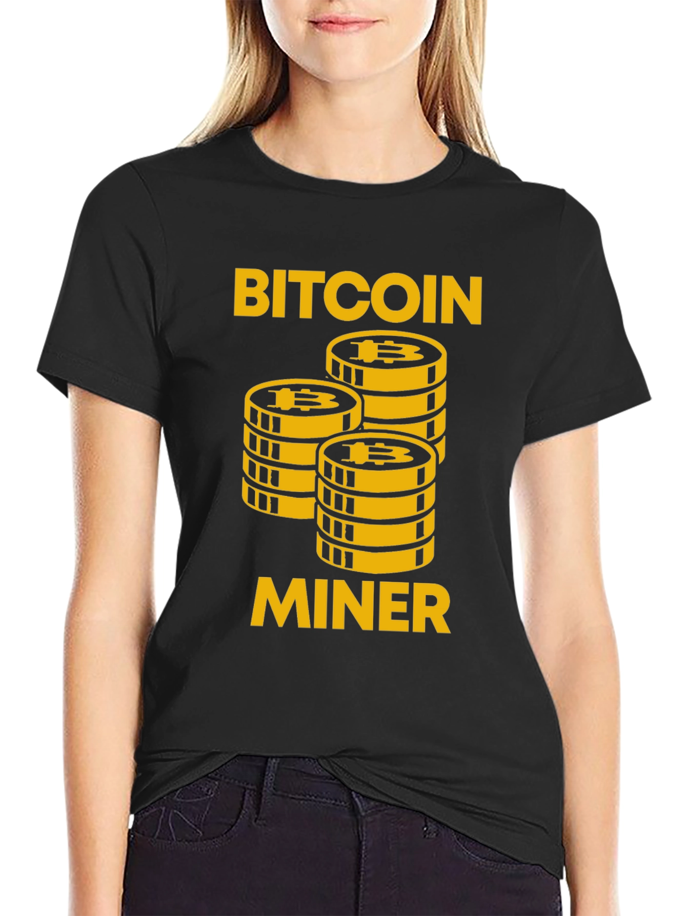 Bitcoin Miner Graphic Tee - Crypto Enthusiast Apparel