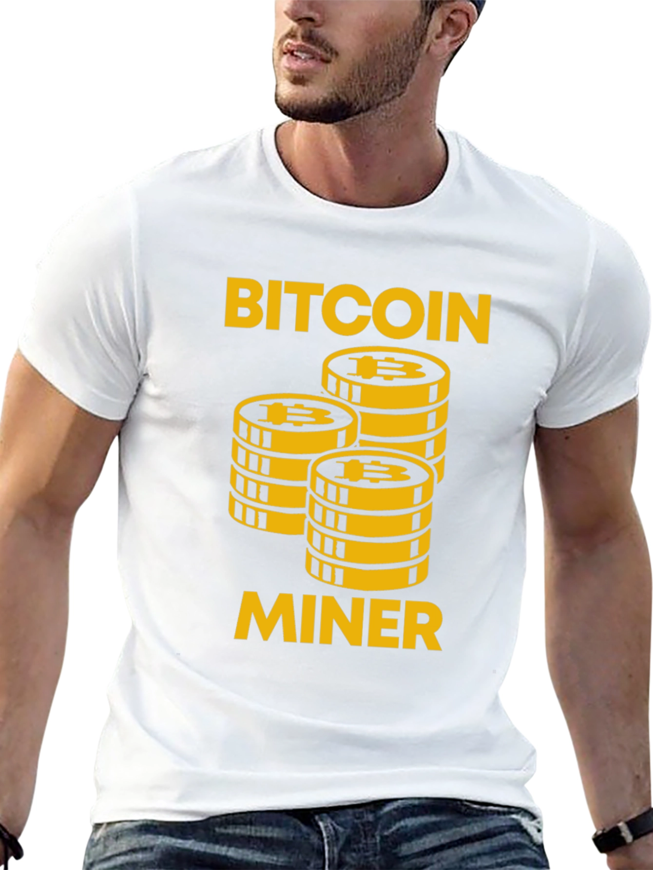 Bitcoin Miner Graphic Tee - Crypto Enthusiast Apparel
