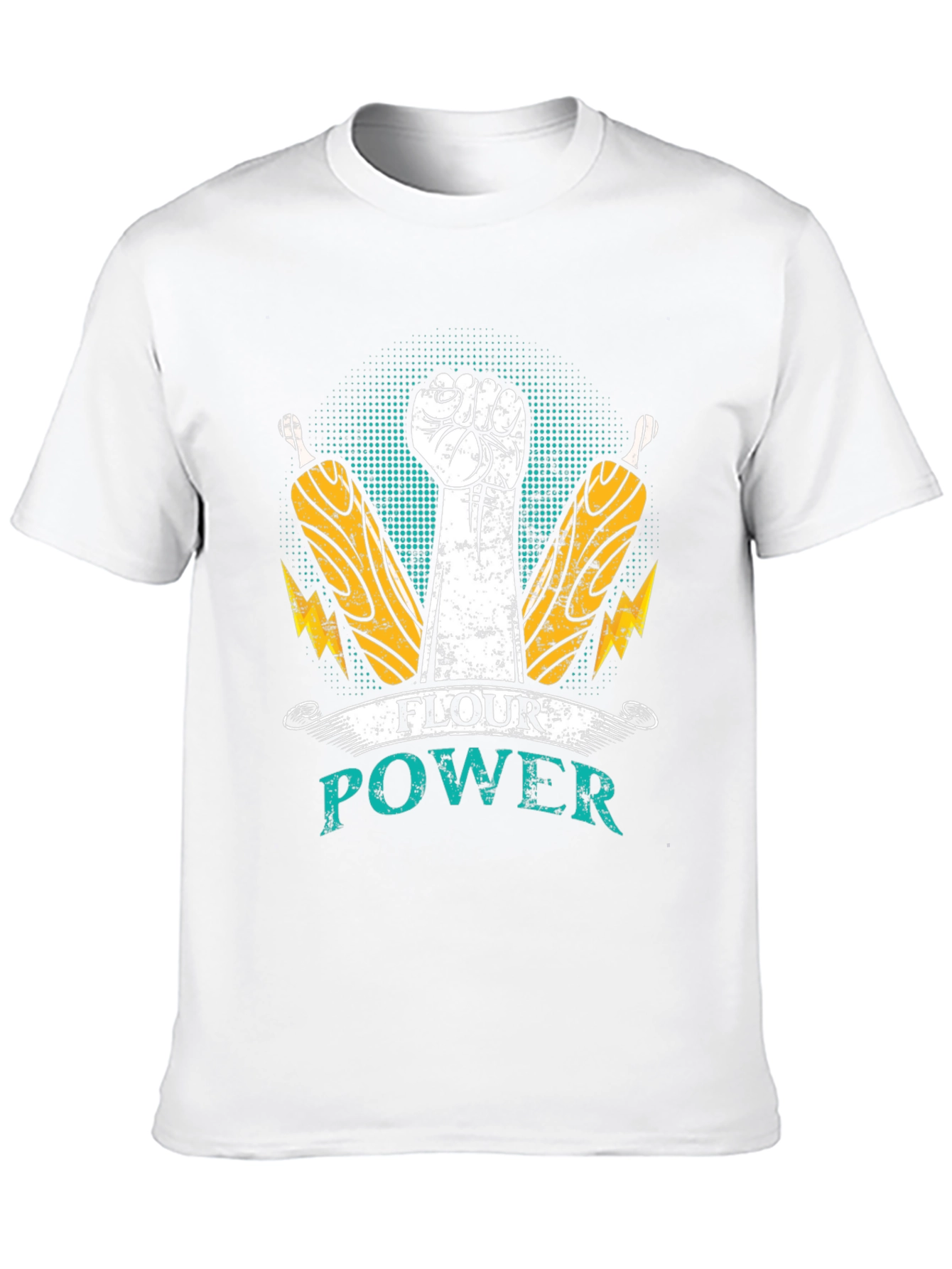 Flour Power T-Shirt - Bakers Fist Design