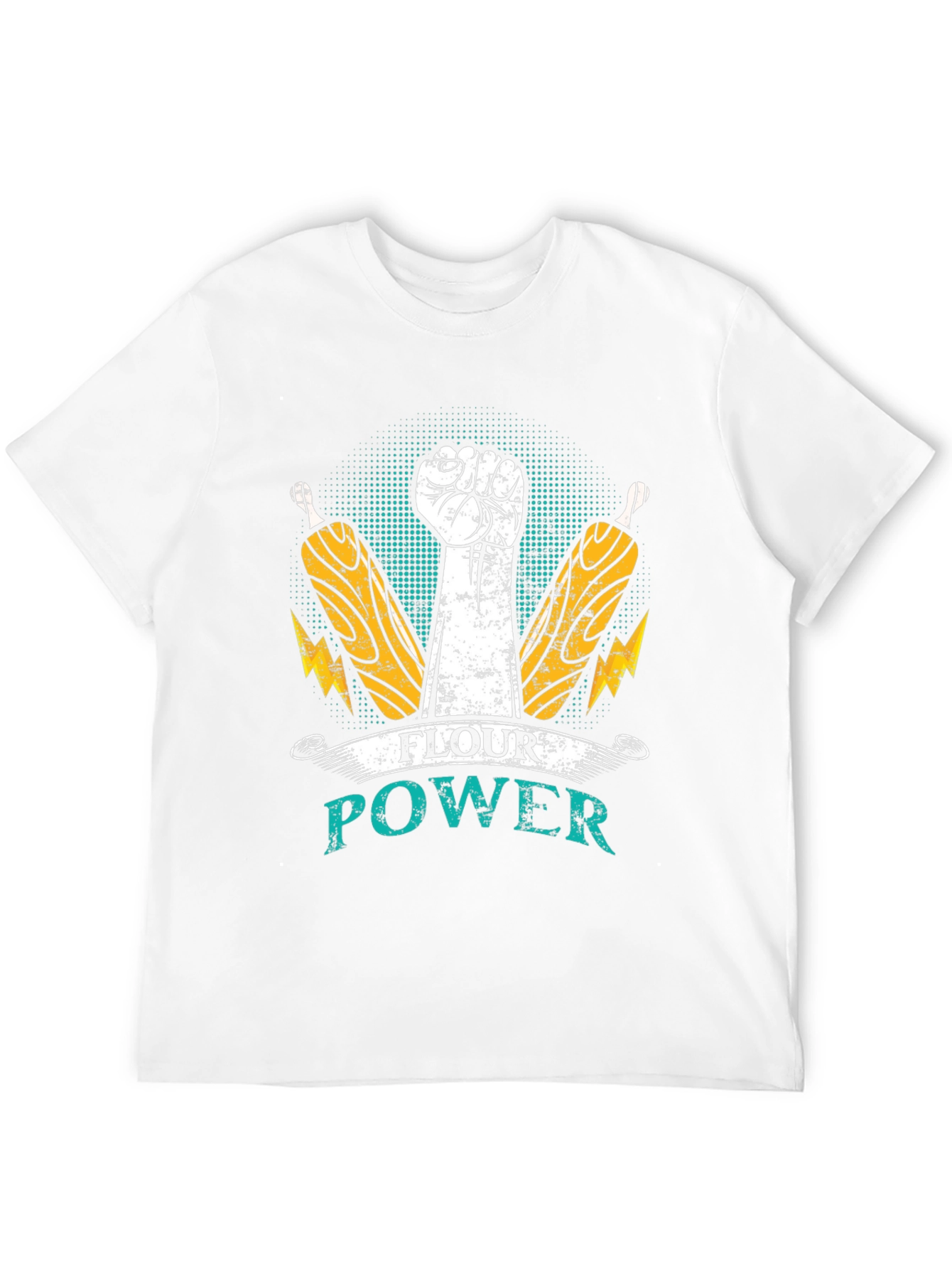Flour Power T-Shirt - Bakers Fist Design