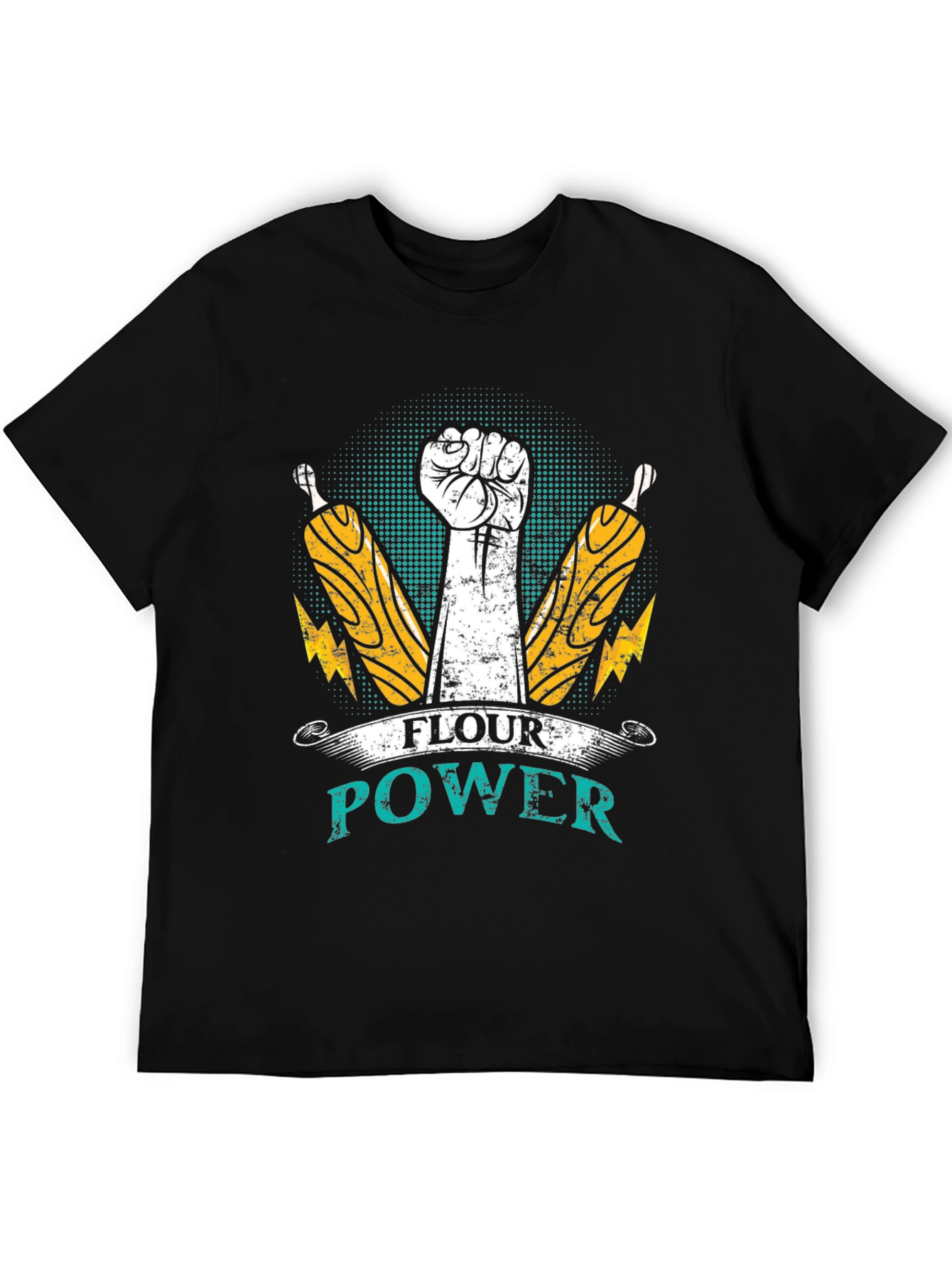 Flour Power T-Shirt - Bakers Fist Design