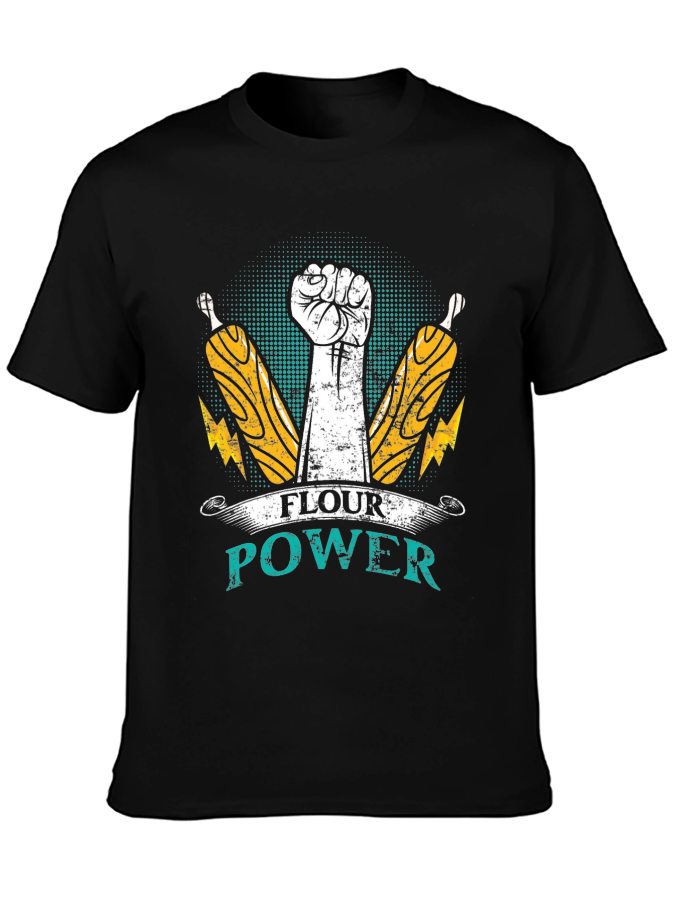 Flour Power T-Shirt - Bakers Fist Design