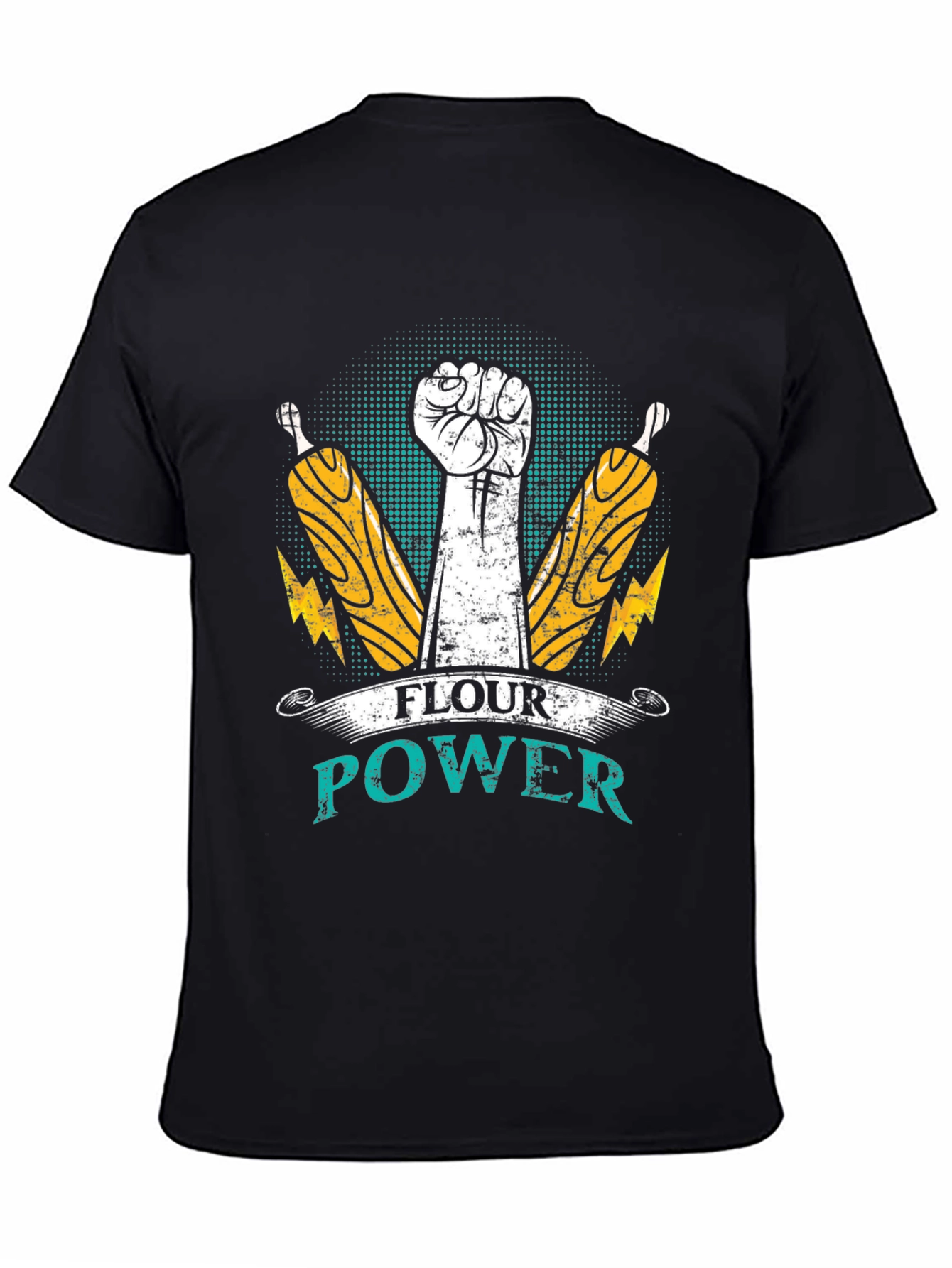 Flour Power T-Shirt - Bakers Fist Design
