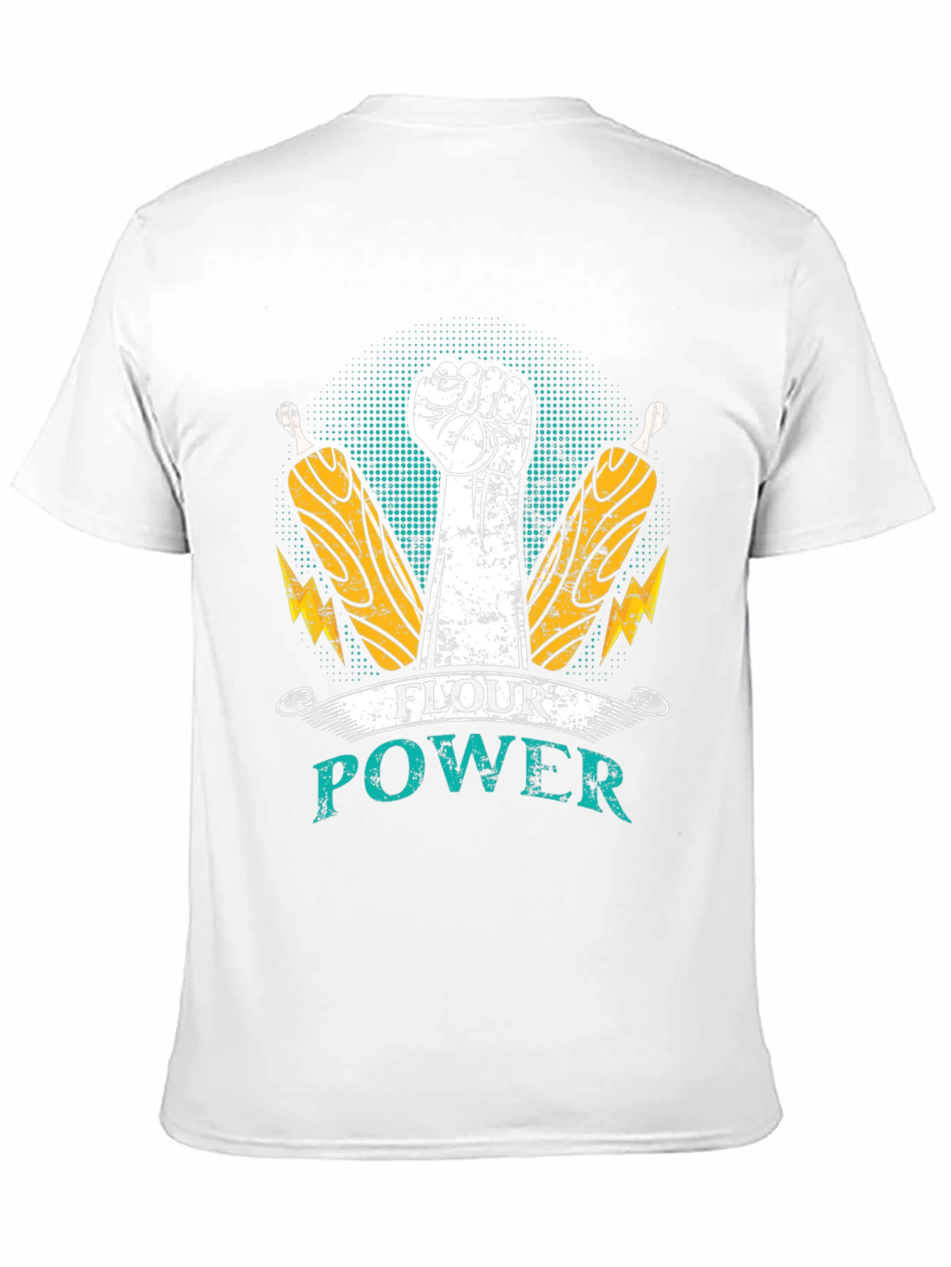 Flour Power T-Shirt - Bakers Fist Design