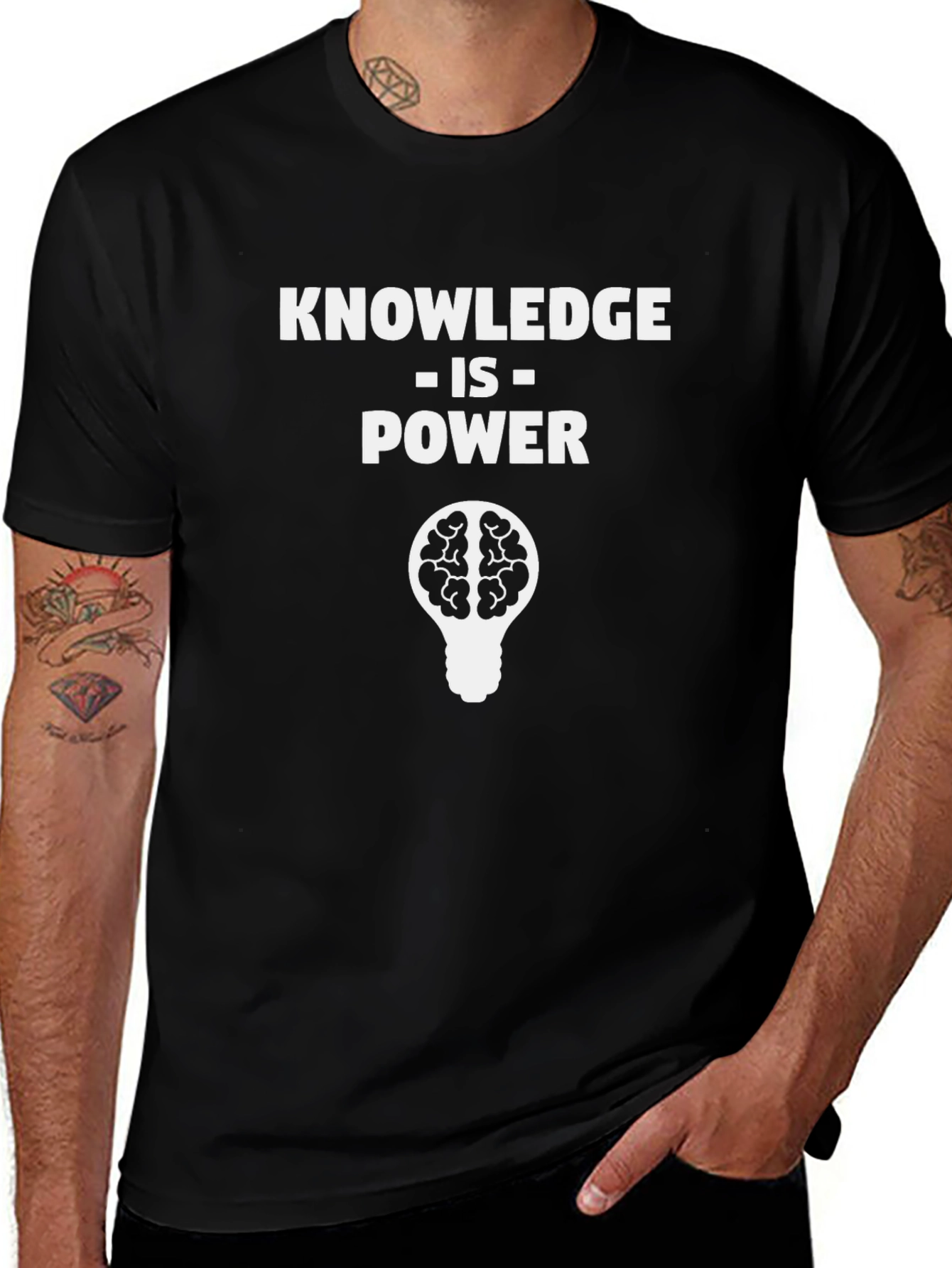 Knowledge Is Power Brain T-Shirt