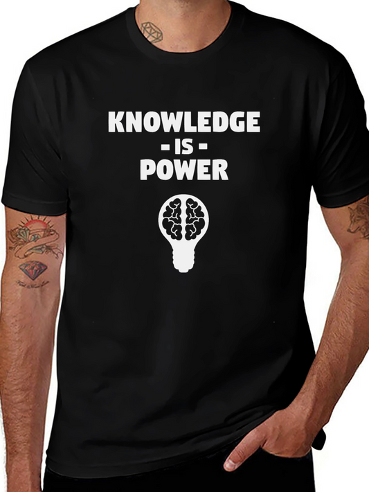 Knowledge Is Power Brain T-Shirt