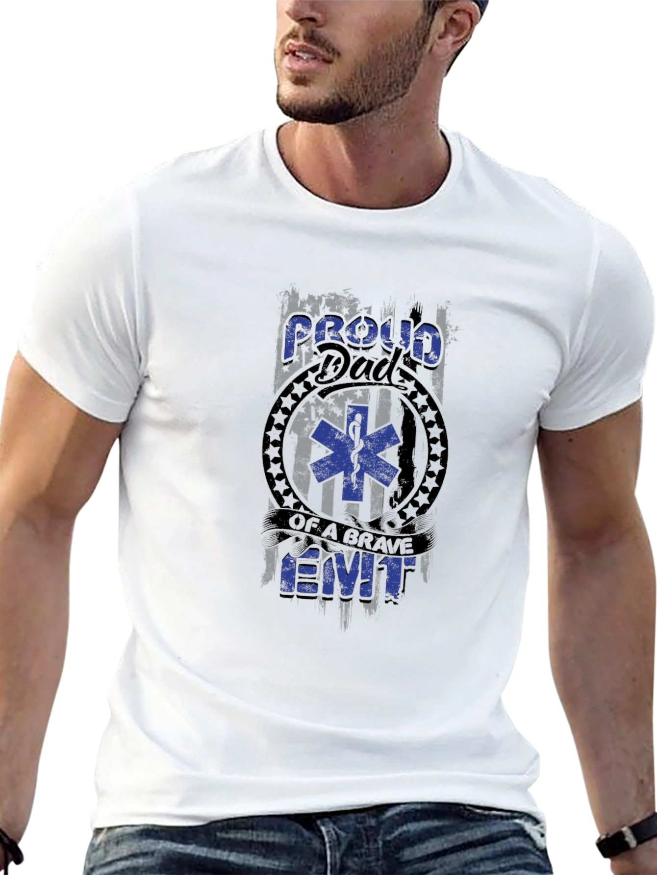 Proud Dad of a Brave EMT T-Shirt
