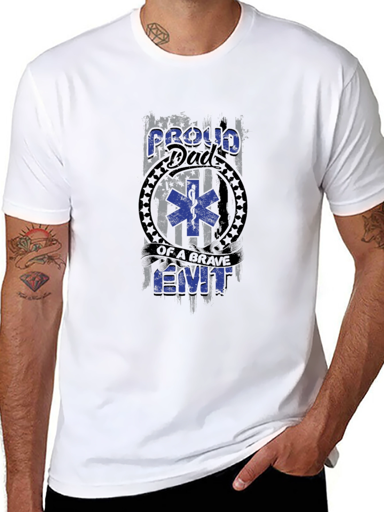 Proud Dad of a Brave EMT T-Shirt