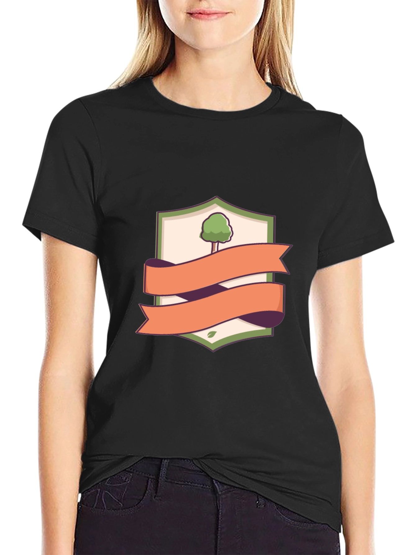 Nature Shield Graphic Tee - Classic Black T-Shirt