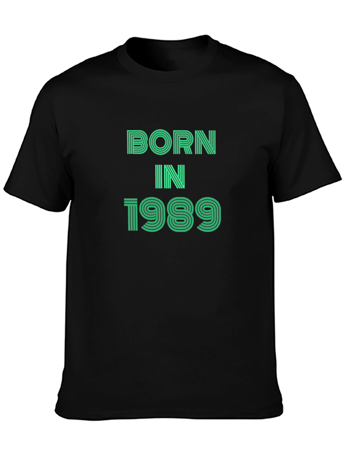 Born In 1989 Graphic Tee - Black