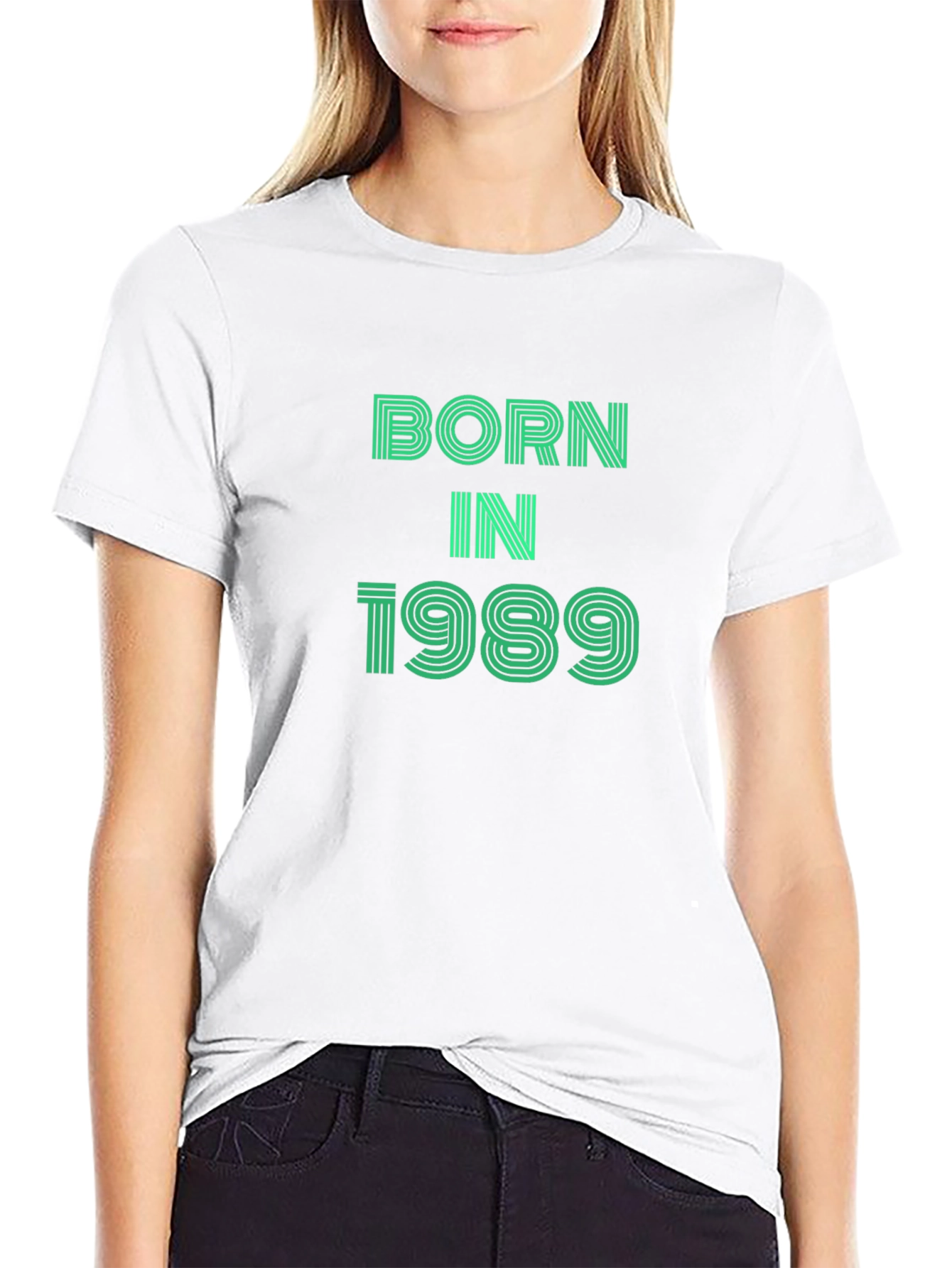 Born In 1989 Graphic Tee - Black