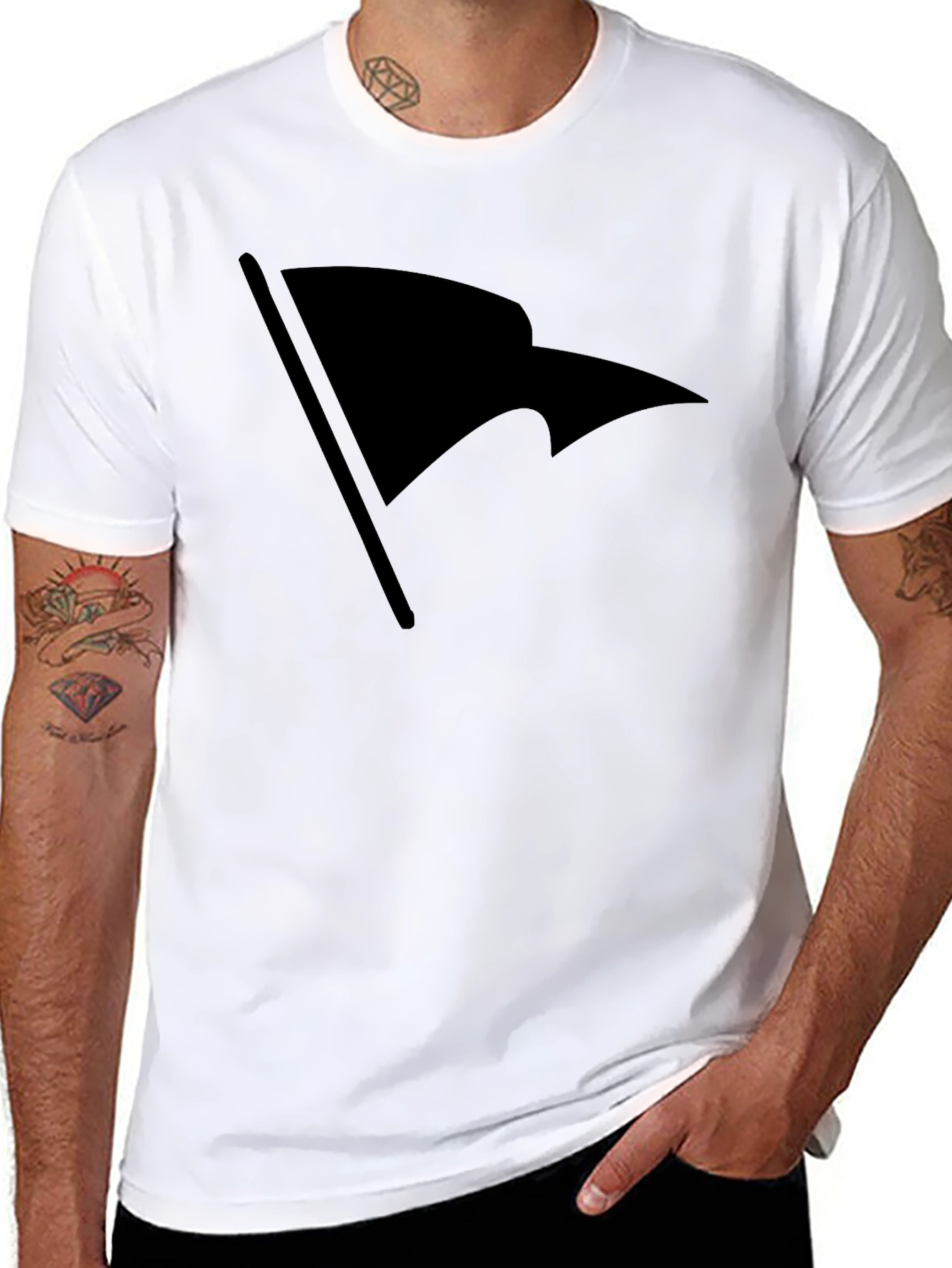 Black Flag Graphic T-Shirt - Stylish Casual Wear