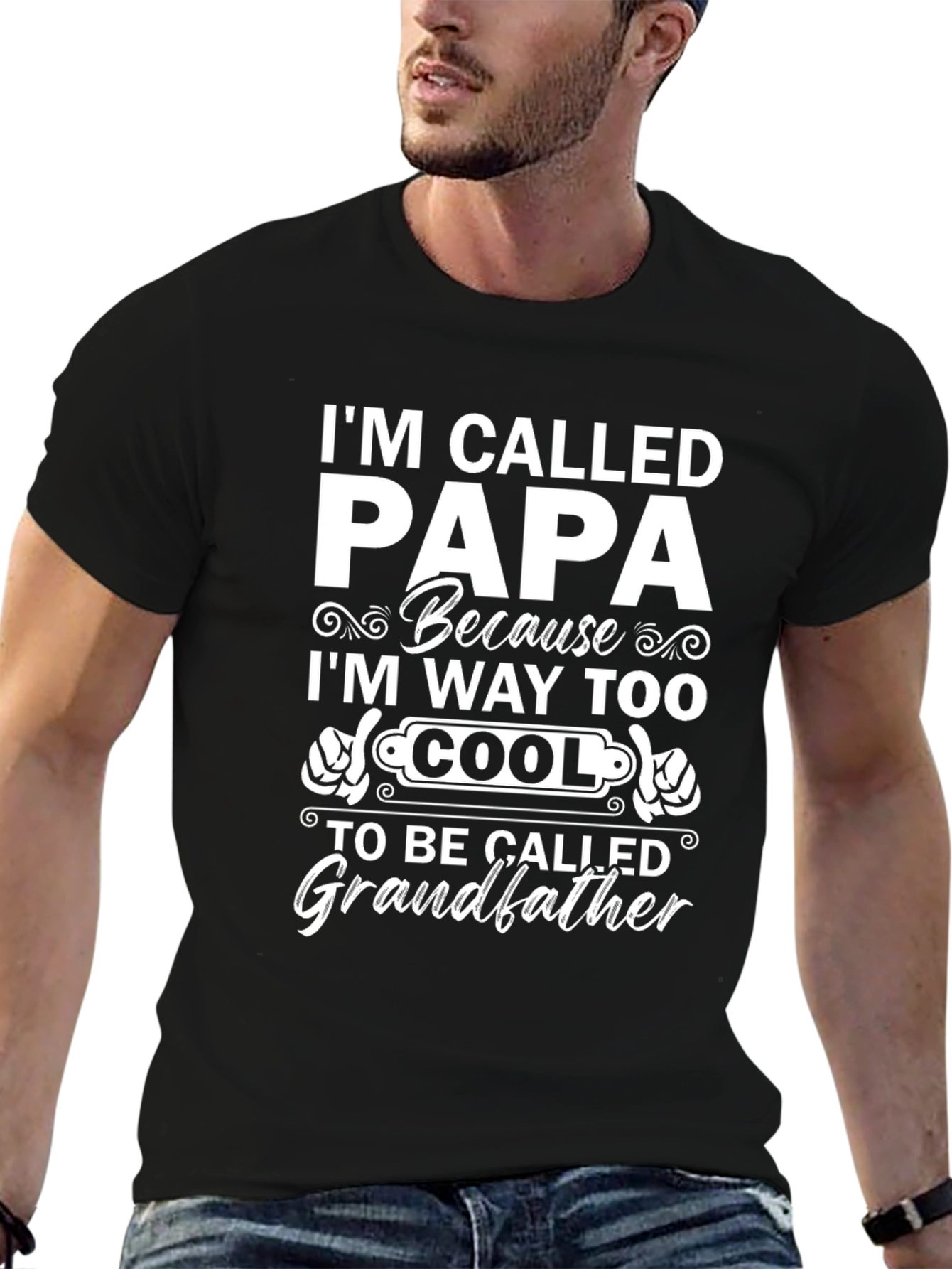 Im Called Papa T-Shirt - Cool Grandfather Tee