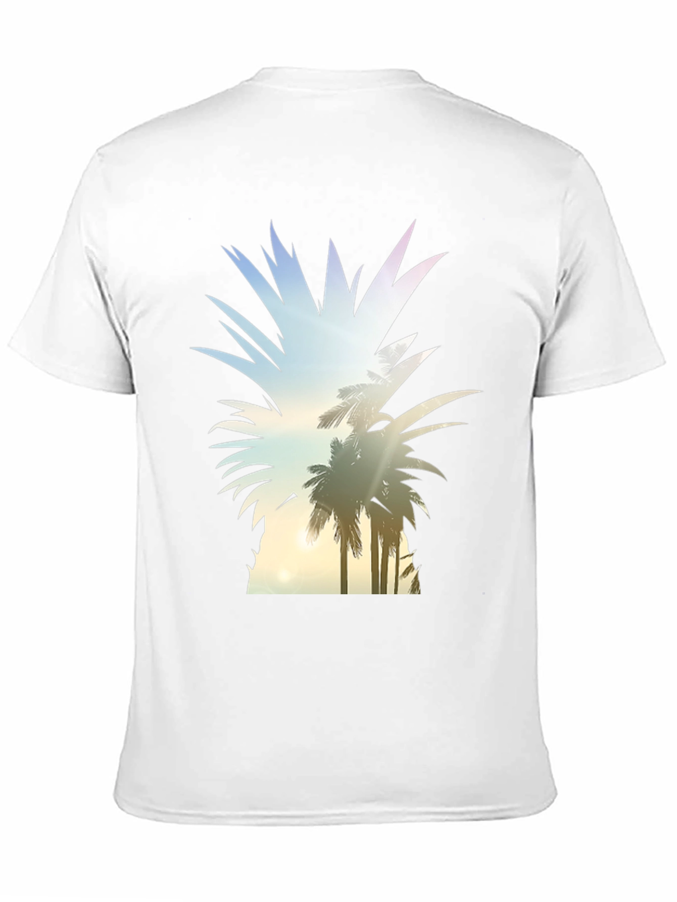 Tropical Pineapple Graphic Tee - Black T-Shirt