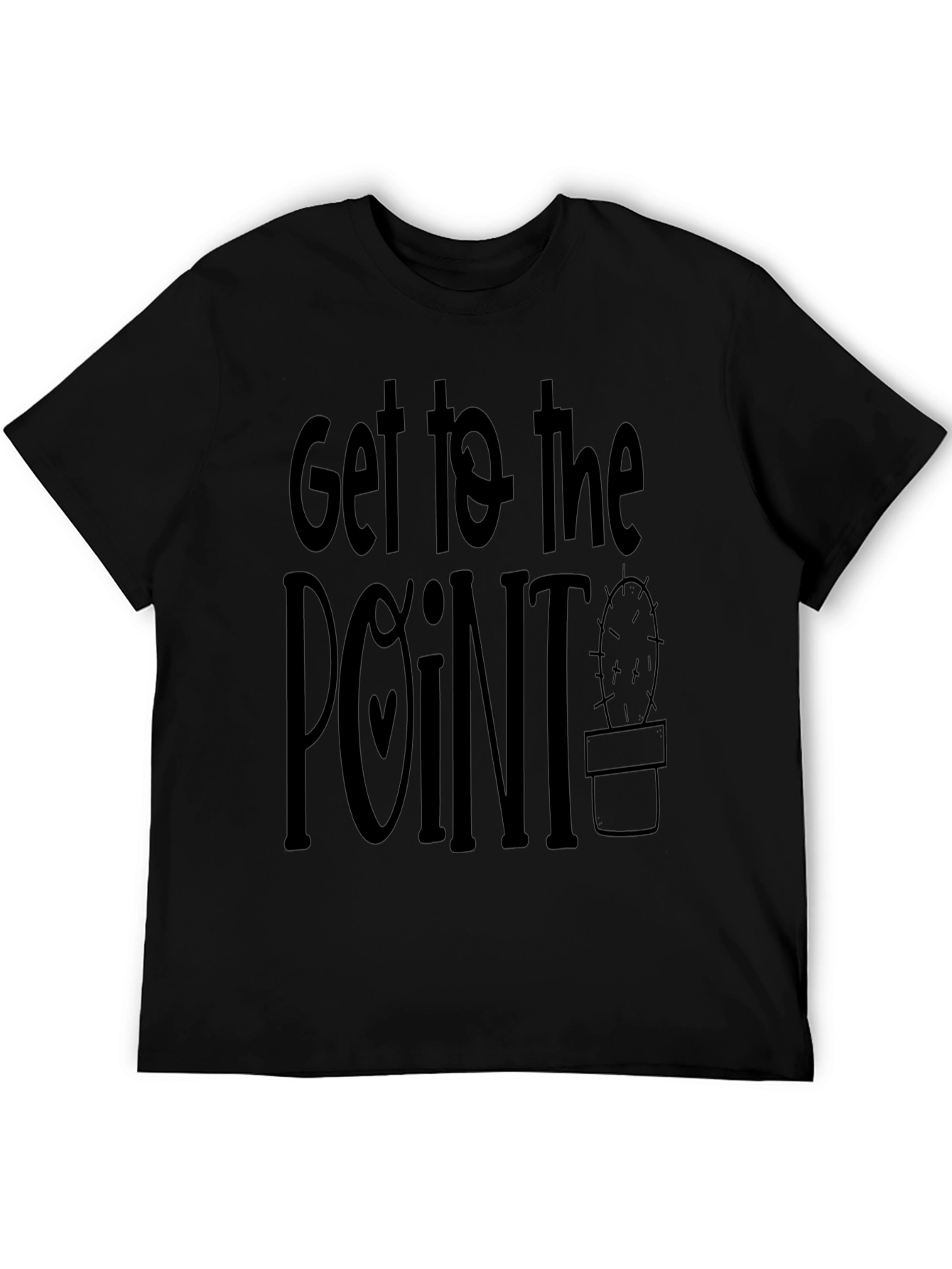 Get to the Point Graphic Tee - Black