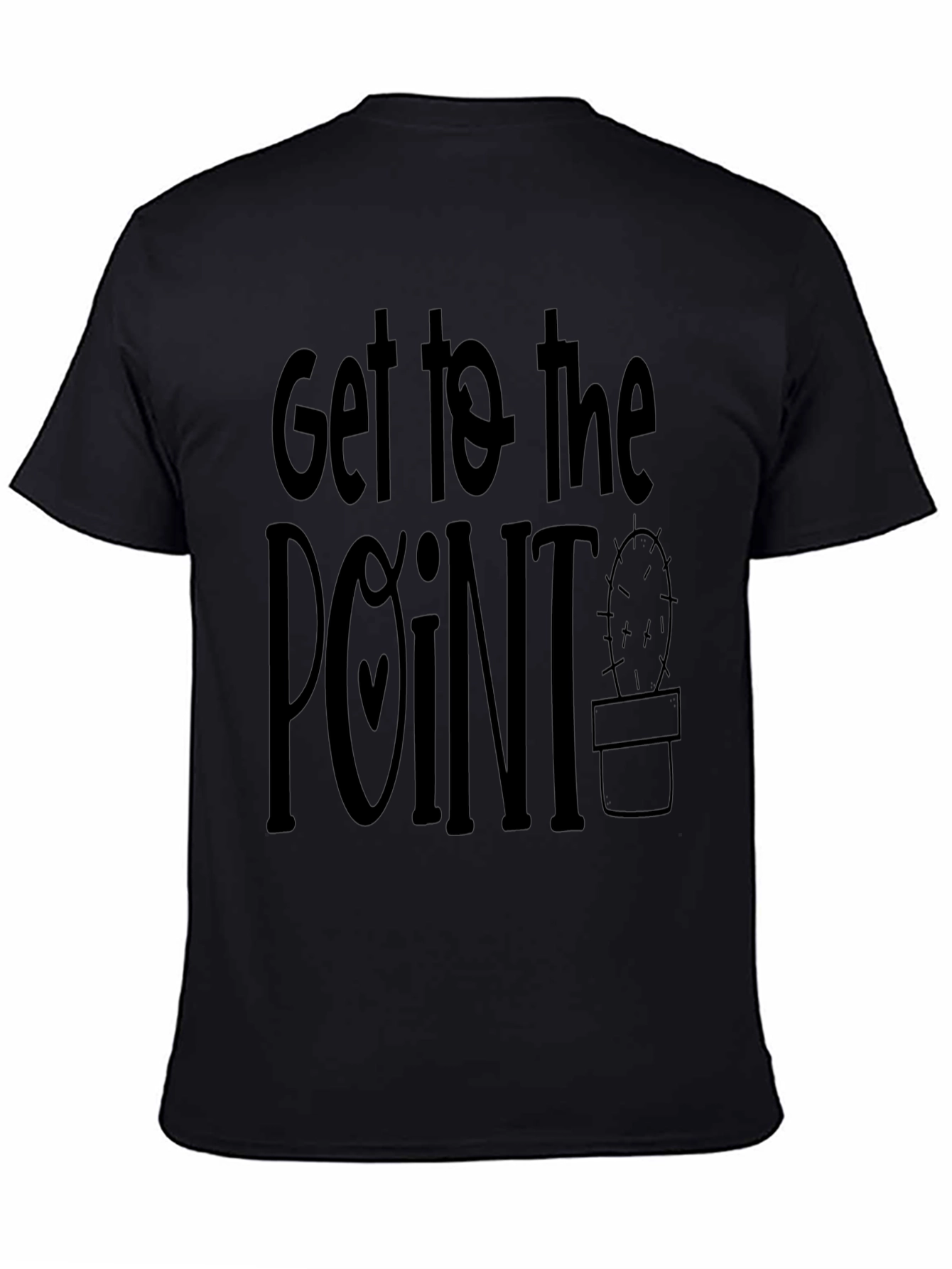 Get to the Point Graphic Tee - Black