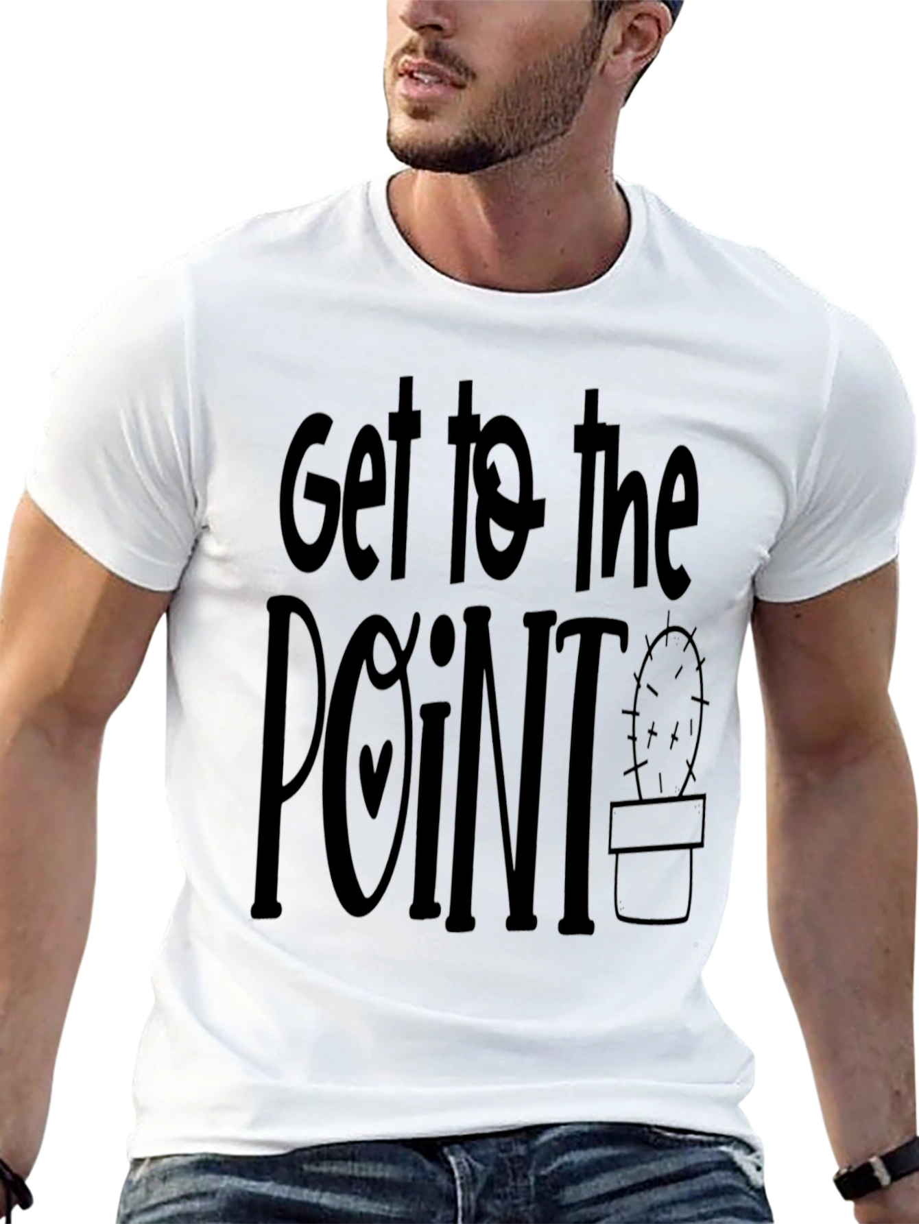 Get to the Point Graphic Tee - Black