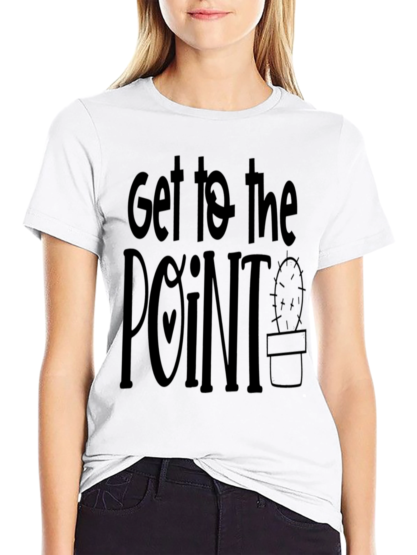 Get to the Point Graphic Tee - Black