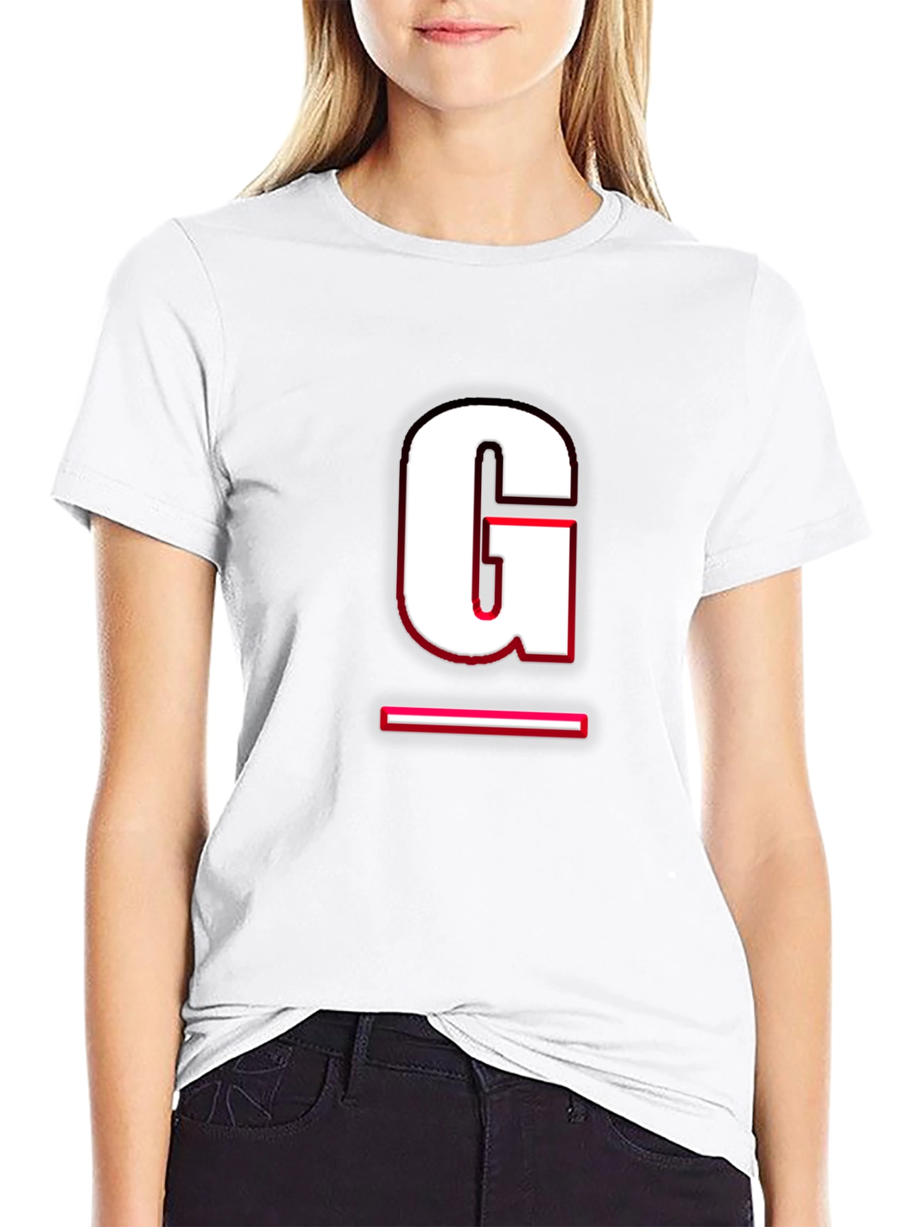 Bold Initial G Black T-Shirt