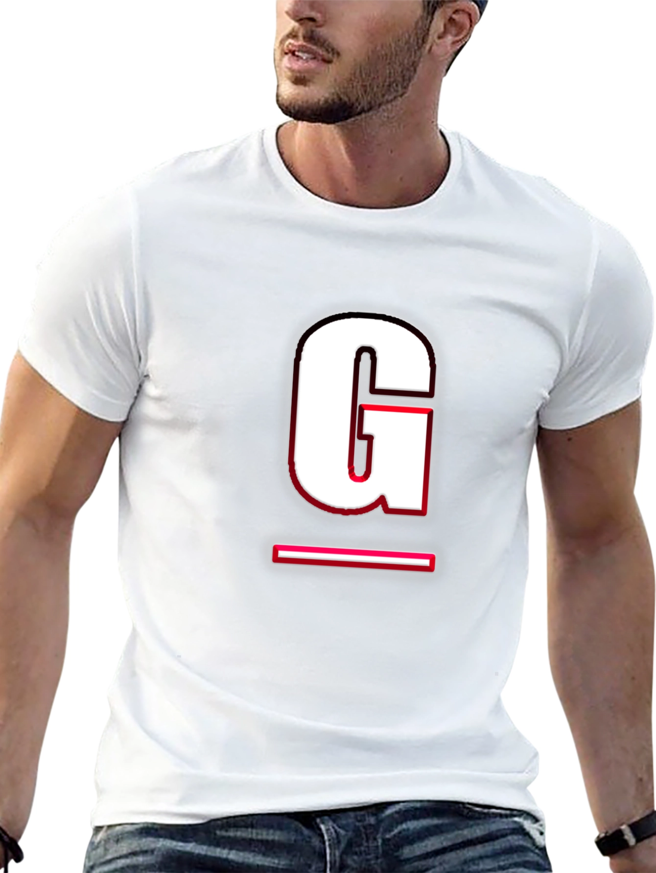 Bold Initial G Black T-Shirt