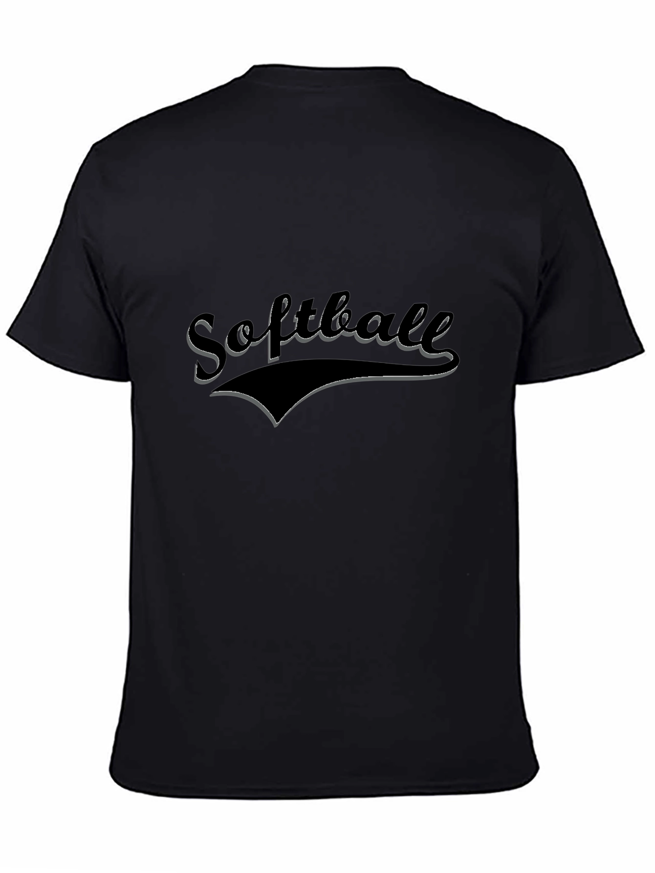 Softball Graphic Tee - Black T-Shirt