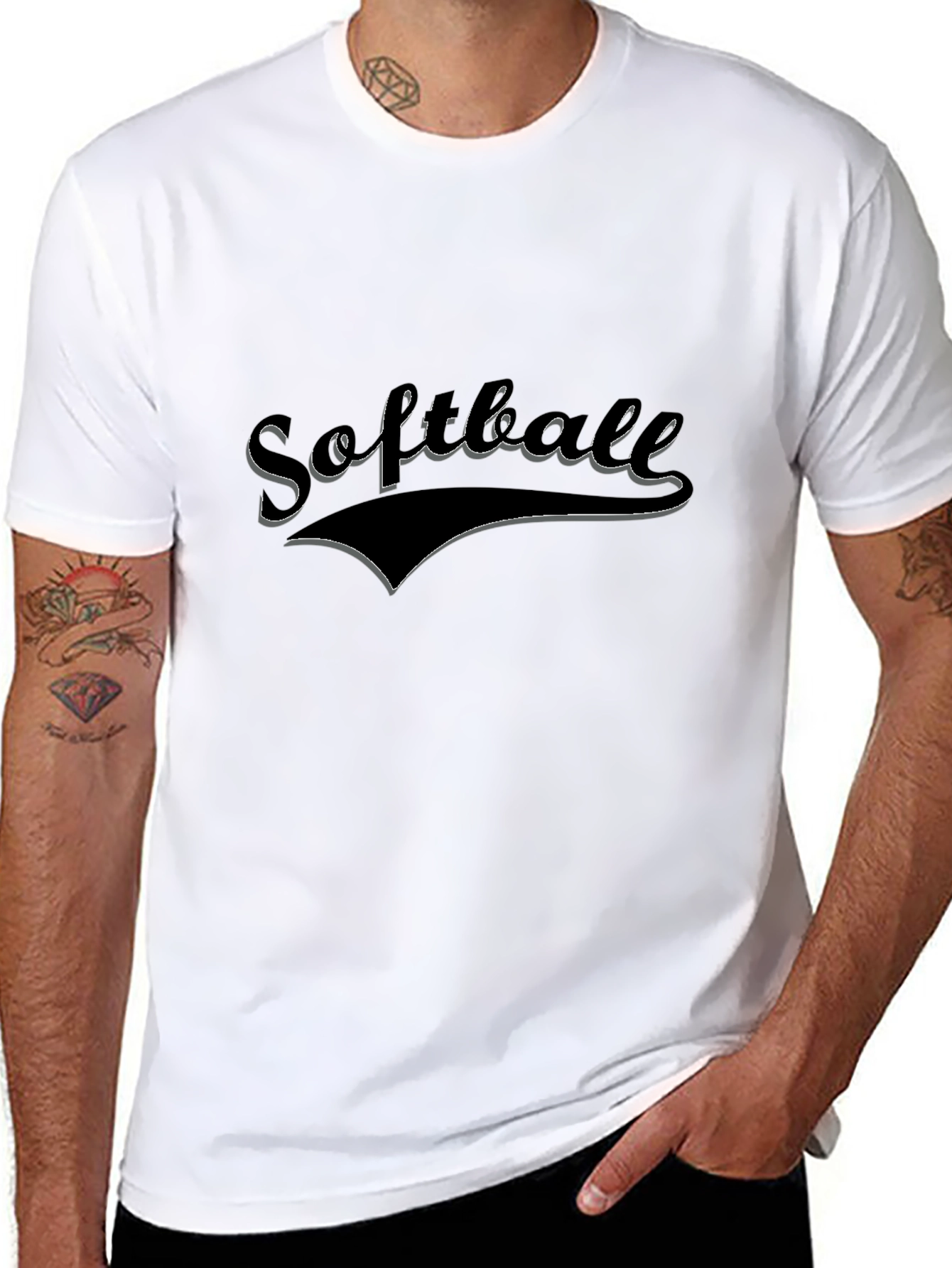Softball Graphic Tee - Black T-Shirt