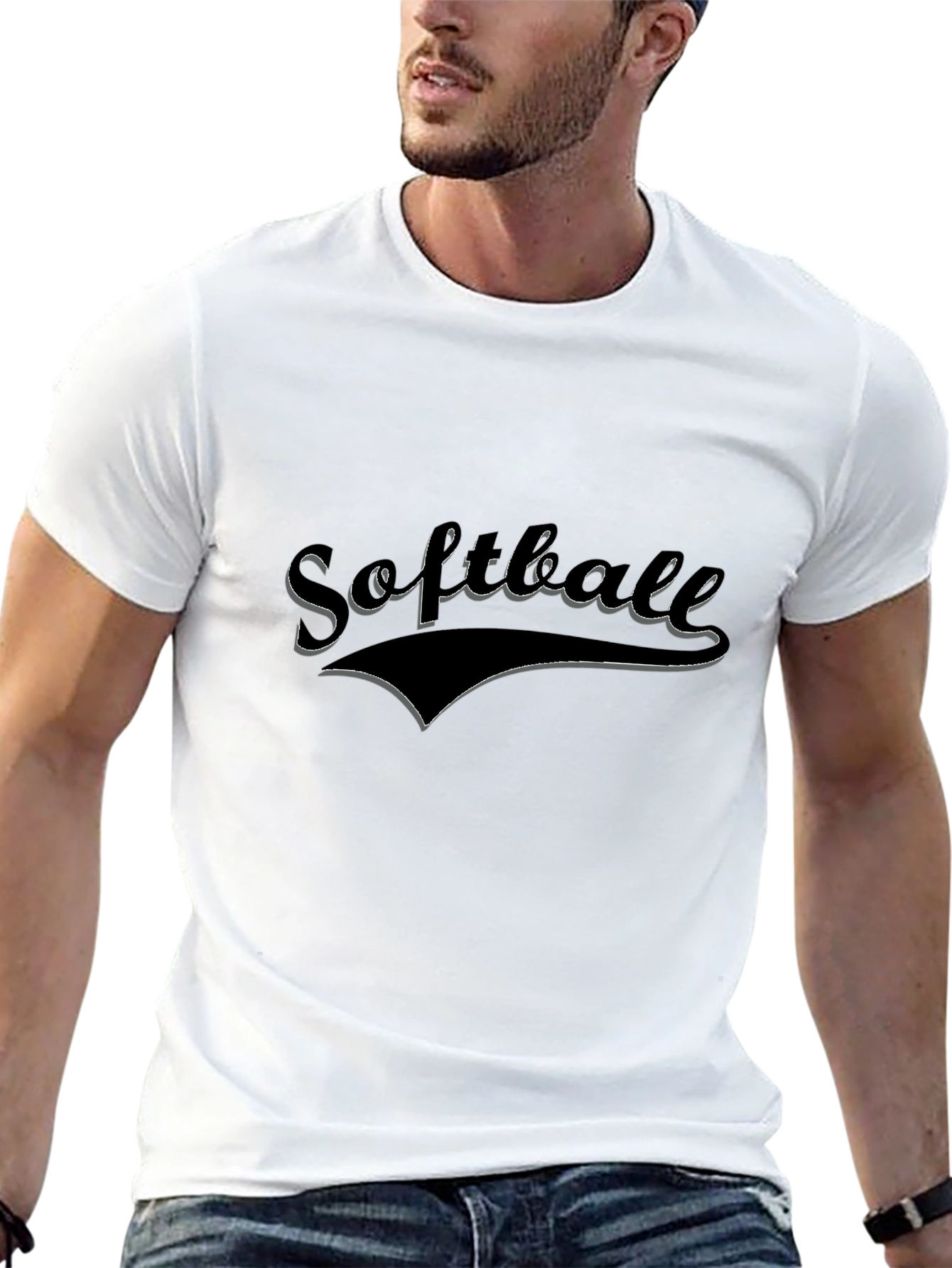 Softball Graphic Tee - Black T-Shirt
