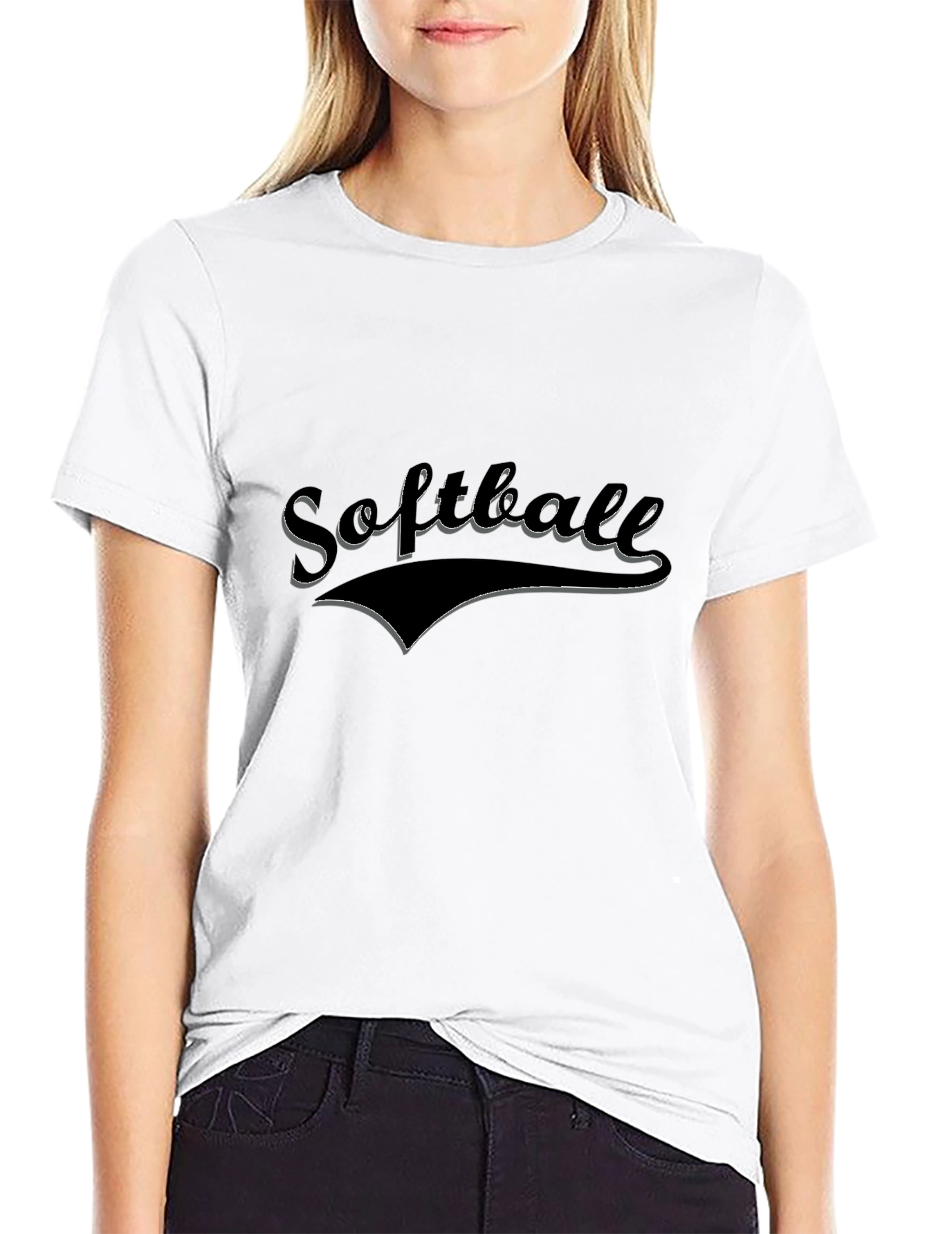 Softball Graphic Tee - Black T-Shirt