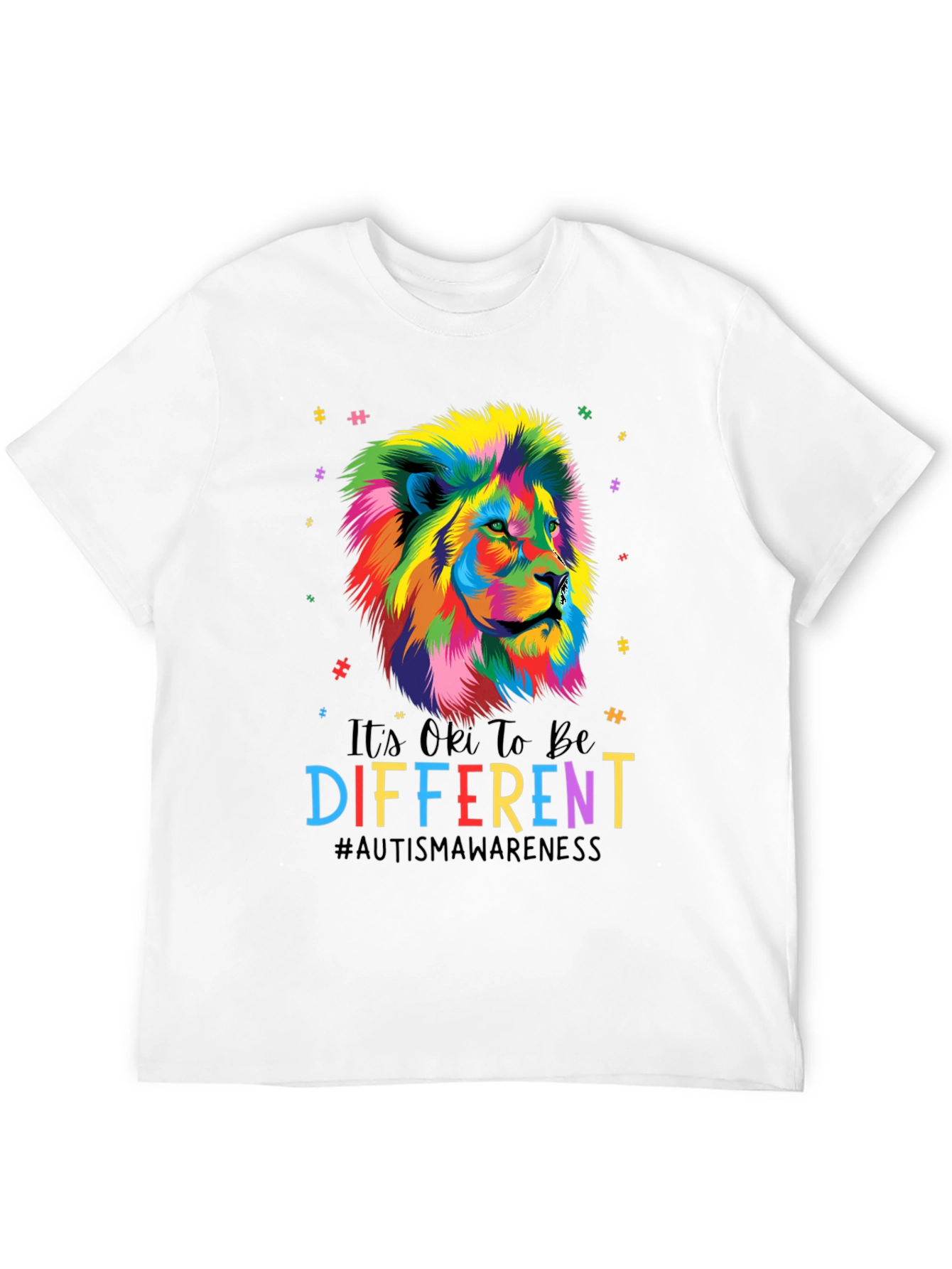 Autism Awareness Lion Graphic Tee