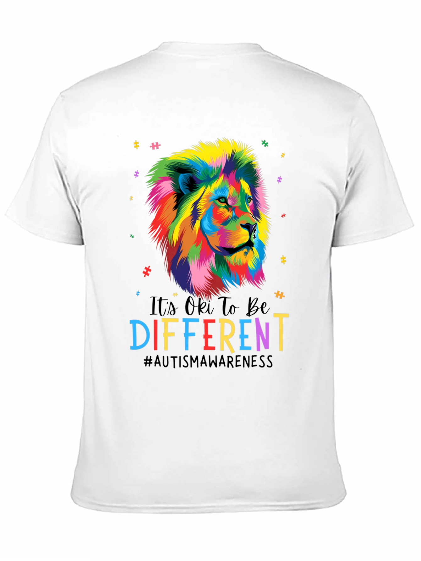 Autism Awareness Lion Graphic Tee