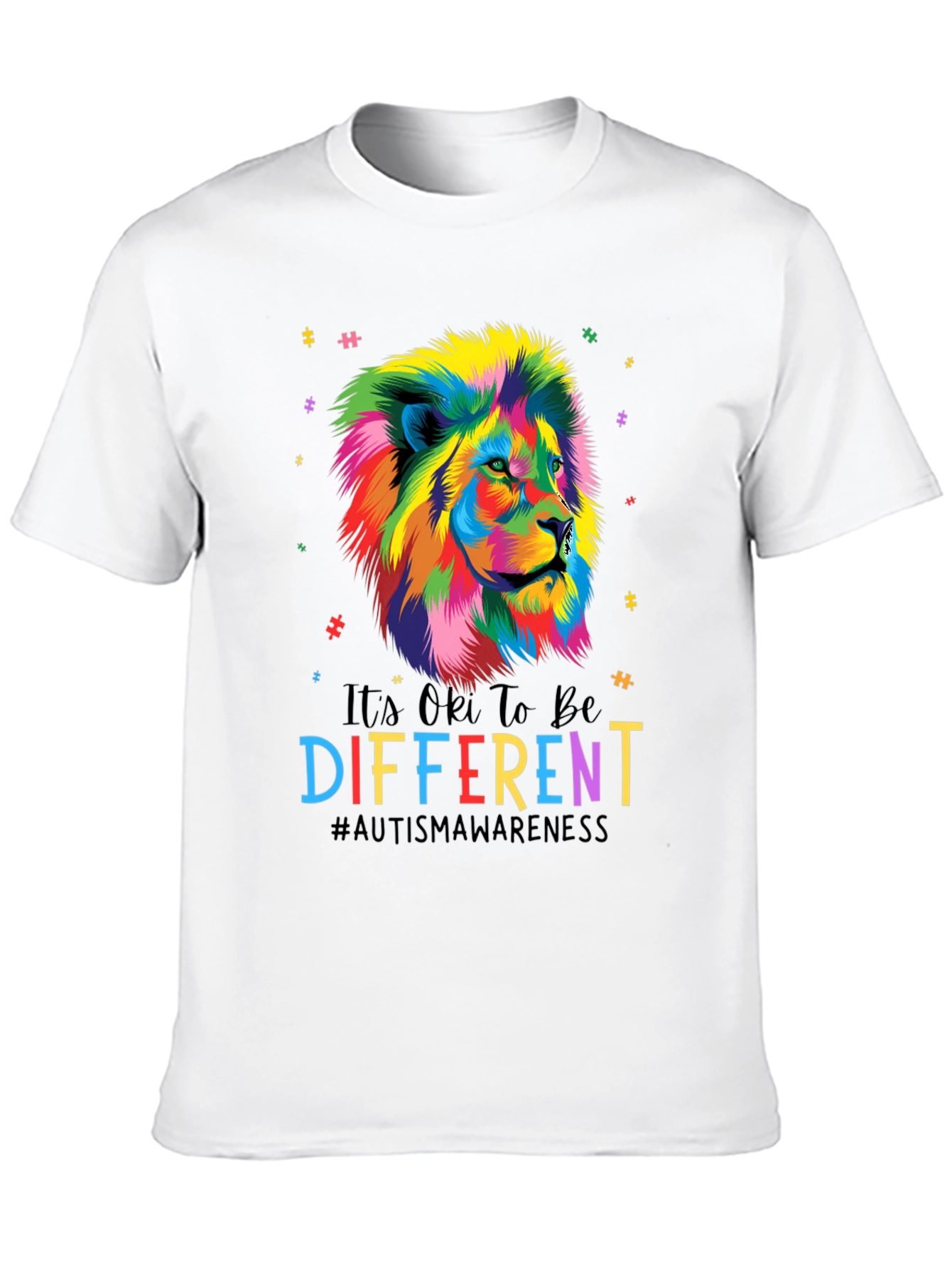 Autism Awareness Lion Graphic Tee
