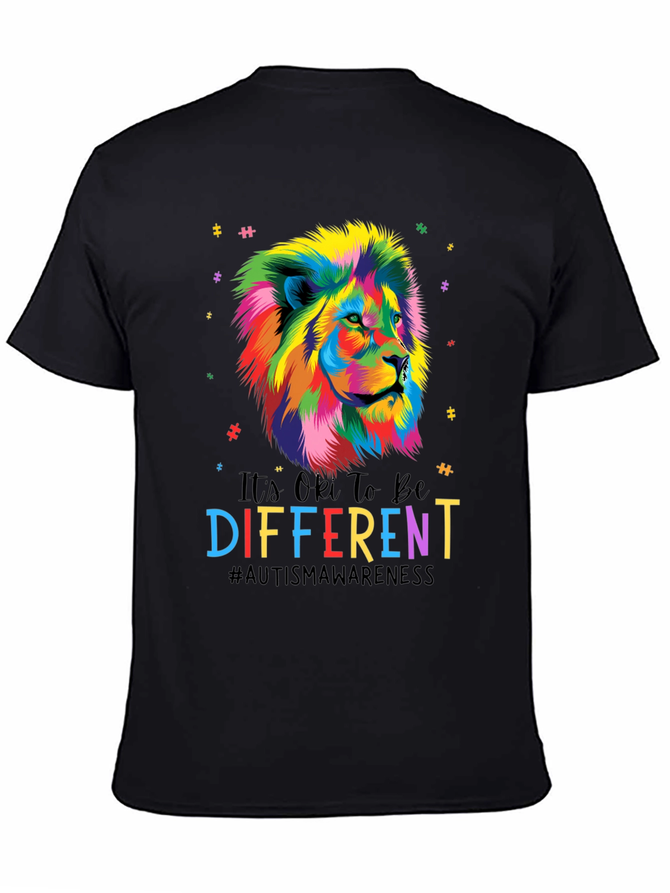 Autism Awareness Lion Graphic Tee