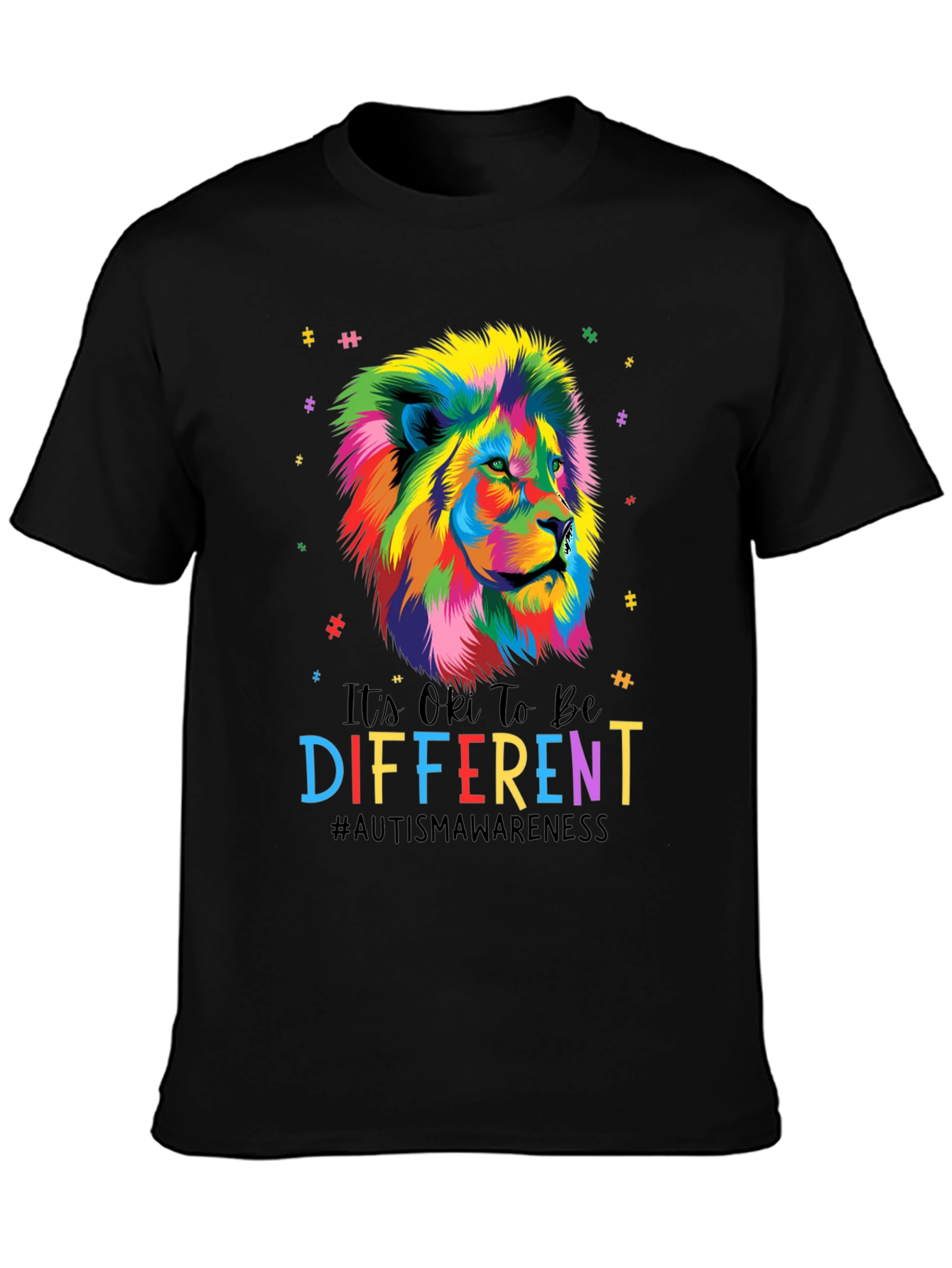 Autism Awareness Lion Graphic Tee