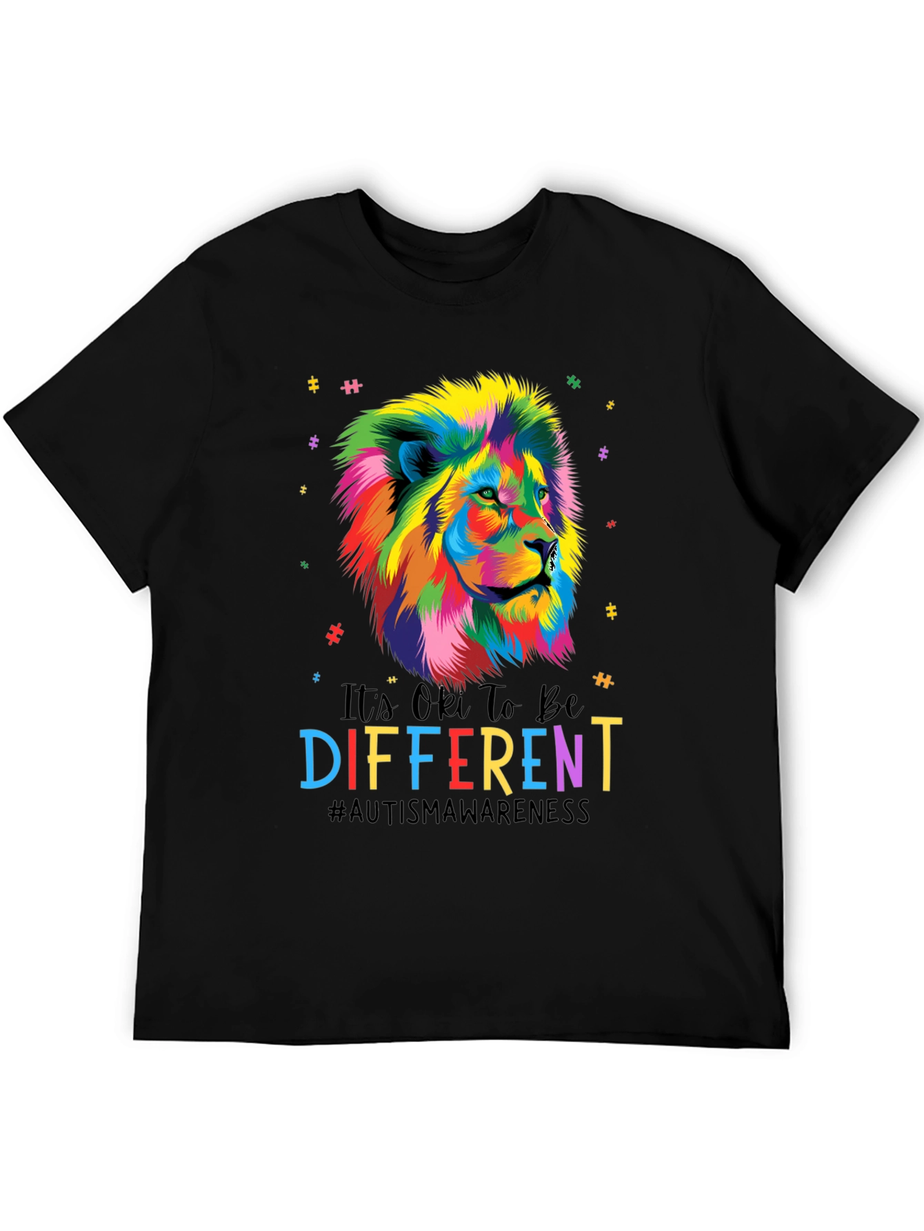 Autism Awareness Lion Graphic Tee