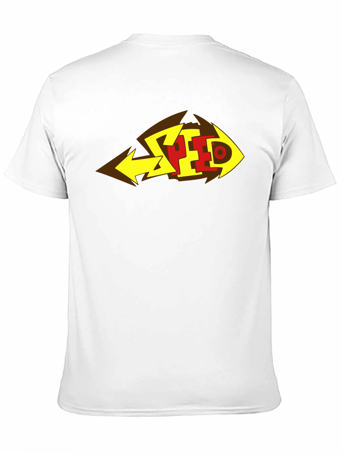 Bold SPEED Graphic Tee - Black Cotton Blend