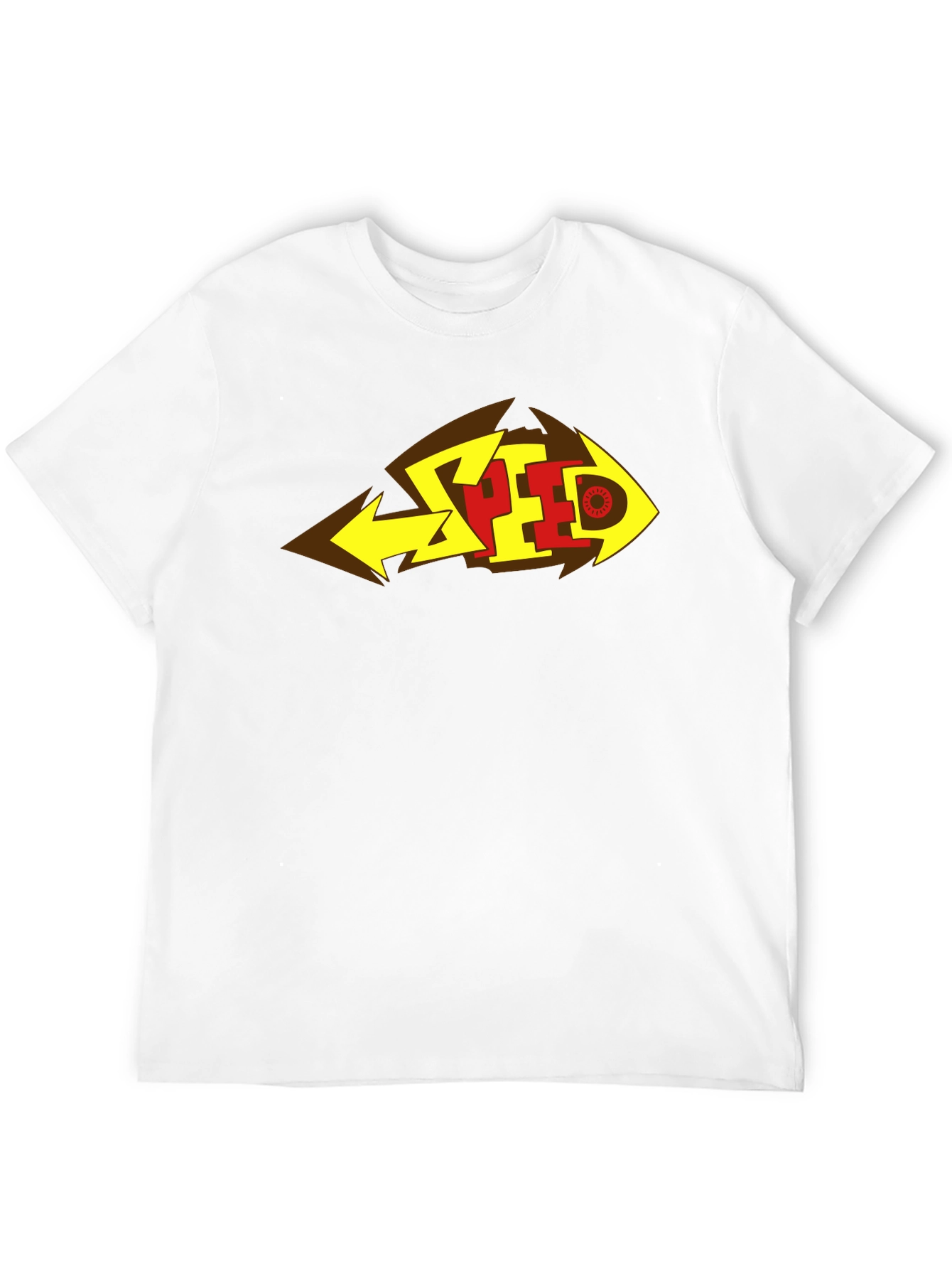 Bold SPEED Graphic Tee - Black Cotton Blend