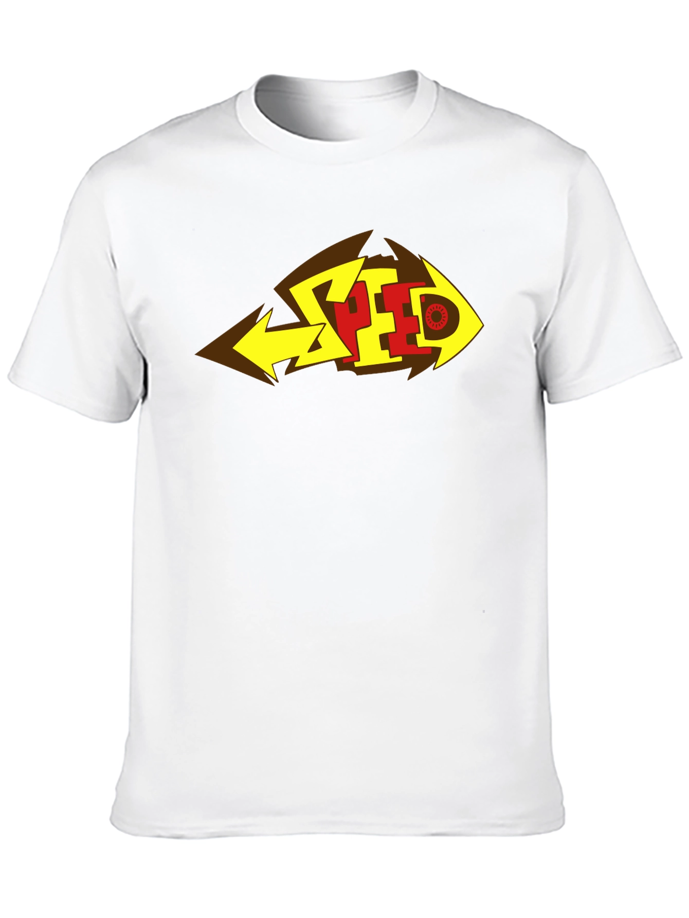 Bold SPEED Graphic Tee - Black Cotton Blend