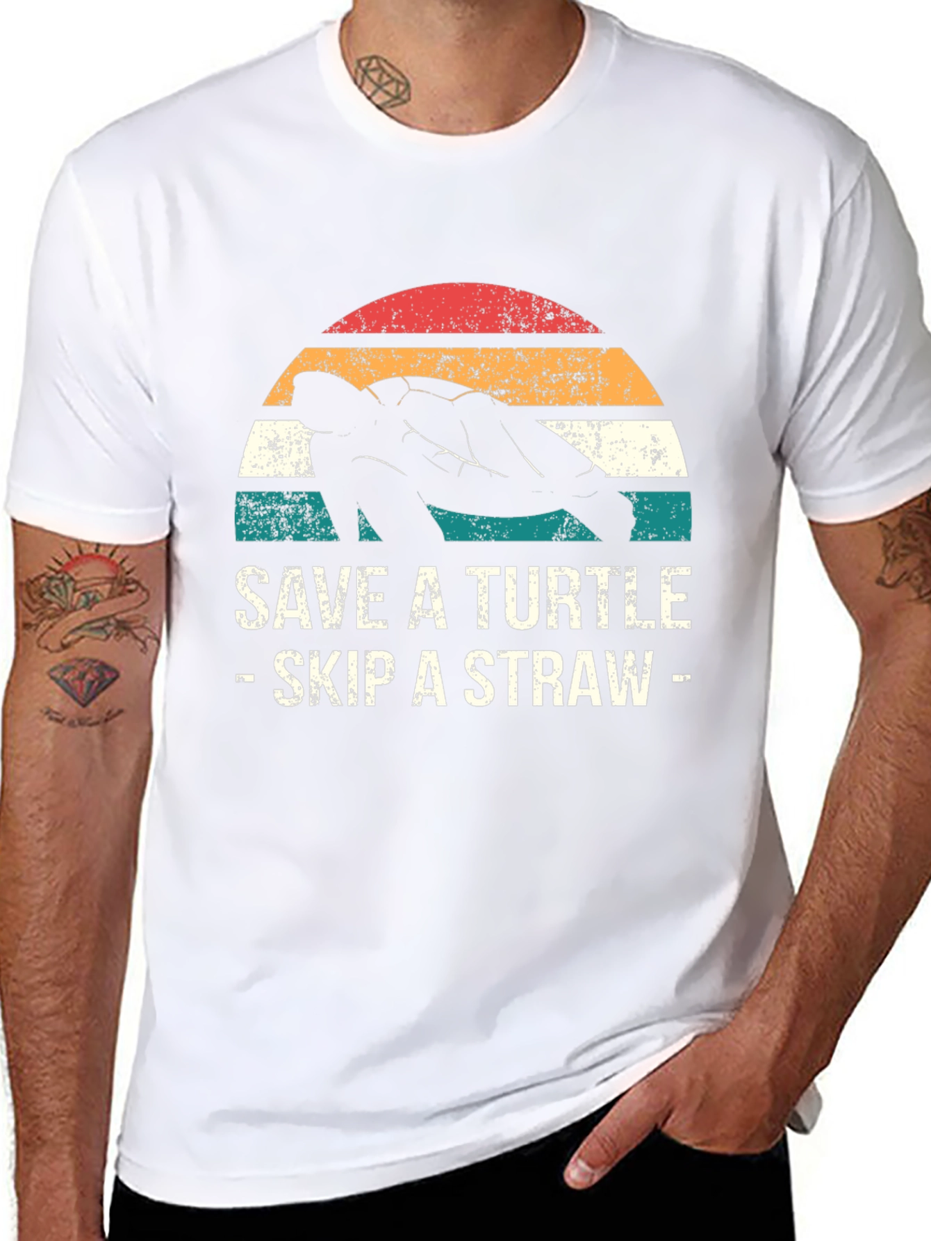 Save a Turtle Skip a Straw Graphic Tee