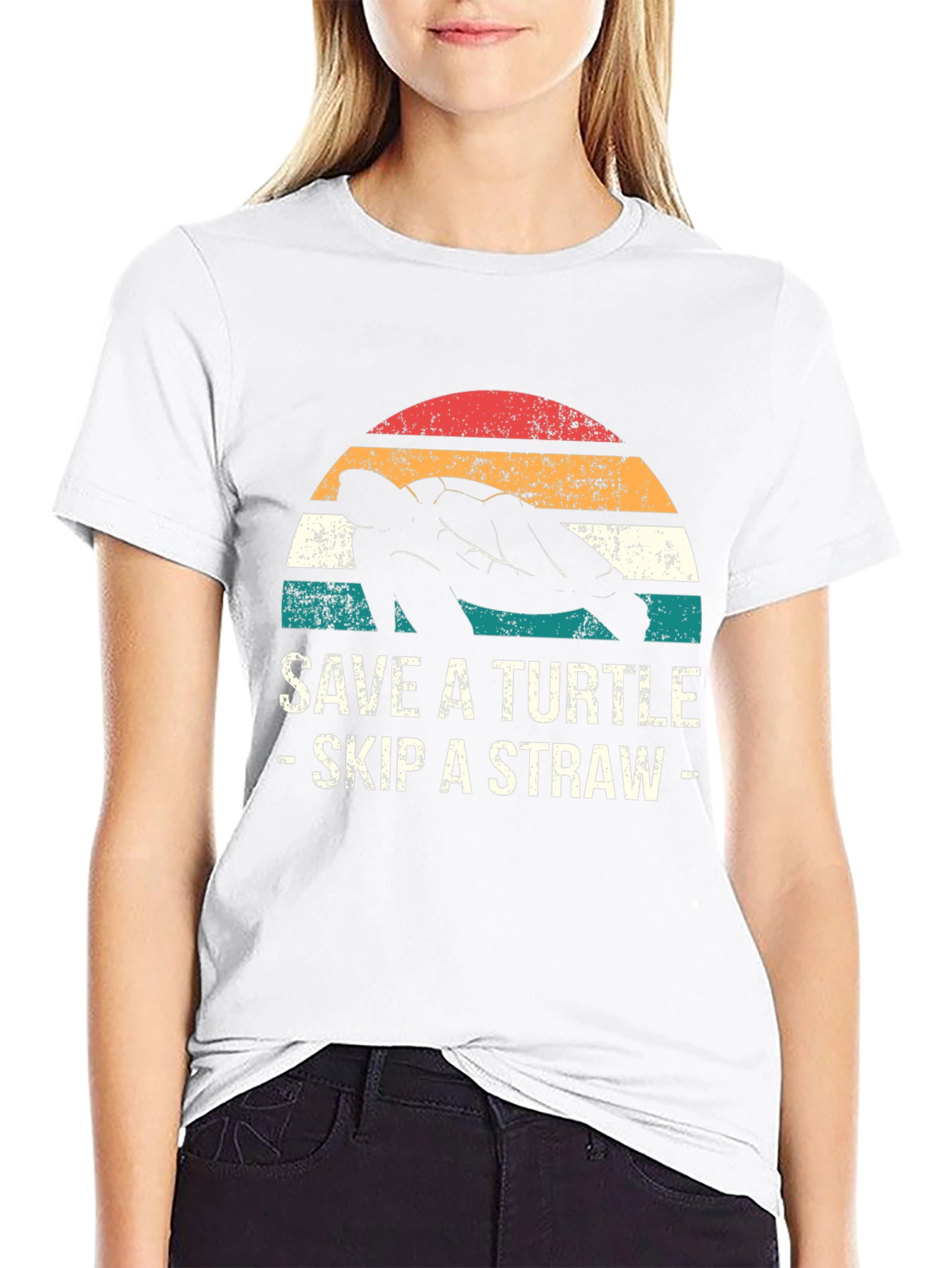 Save a Turtle Skip a Straw Graphic Tee